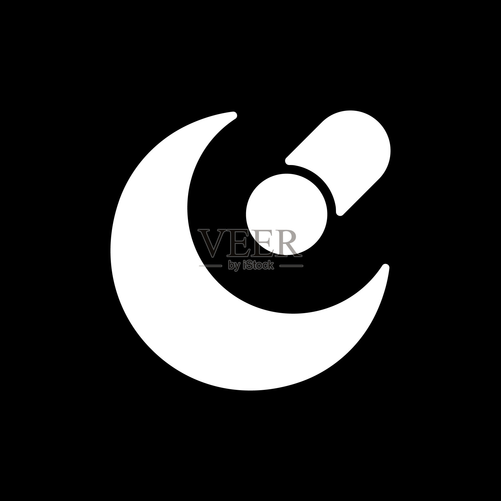 夜间模式应用程序暗模式字形图标图标素材