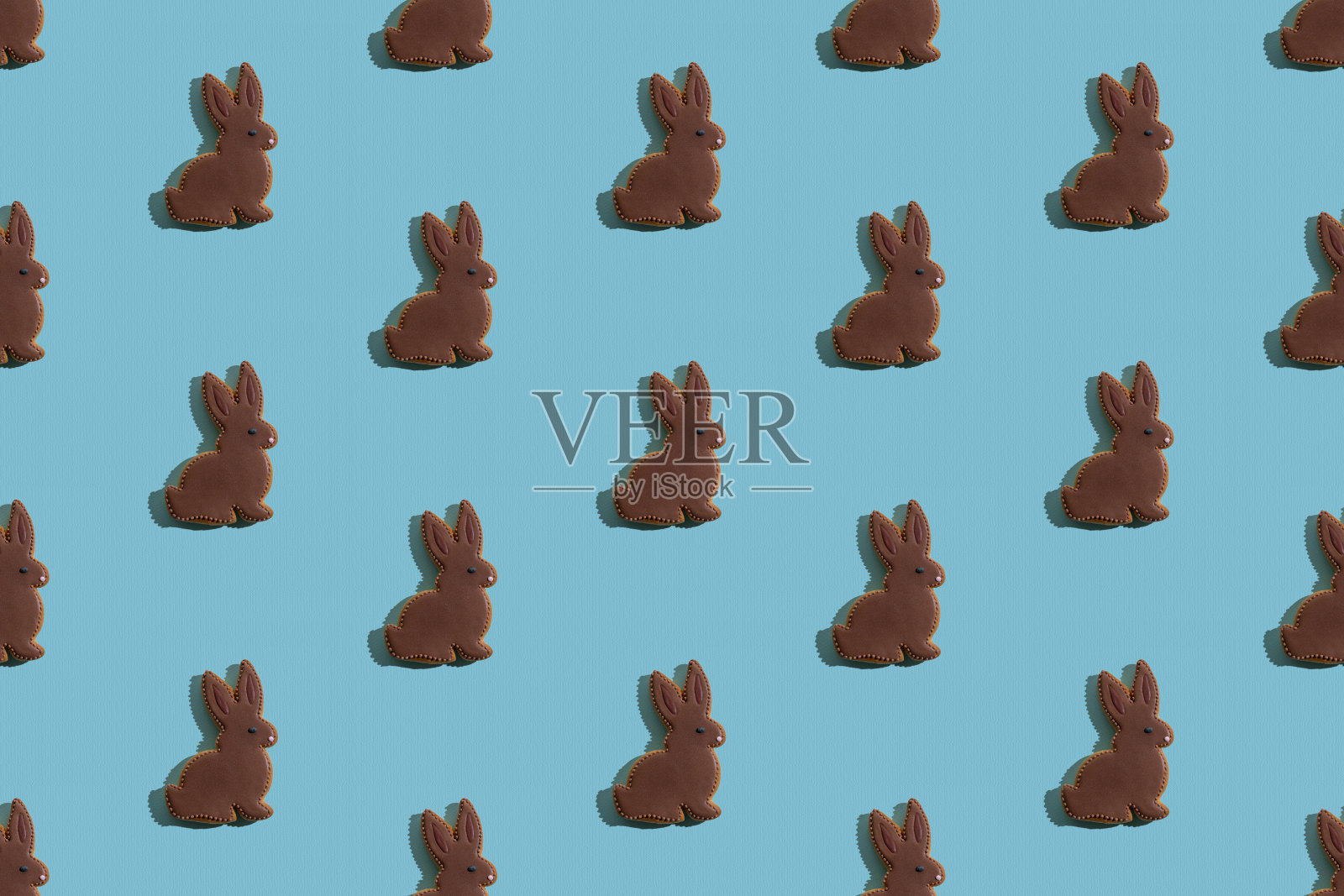 复活节旗帜无缝图案节日兔子艺术照片摄影图片