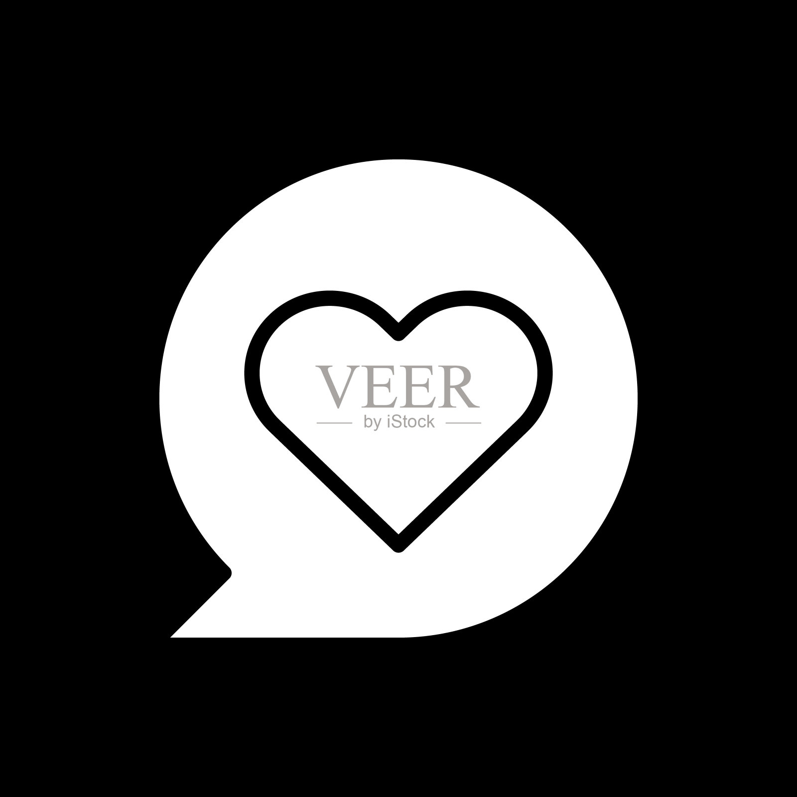 心暗模式字形图标插画图片素材