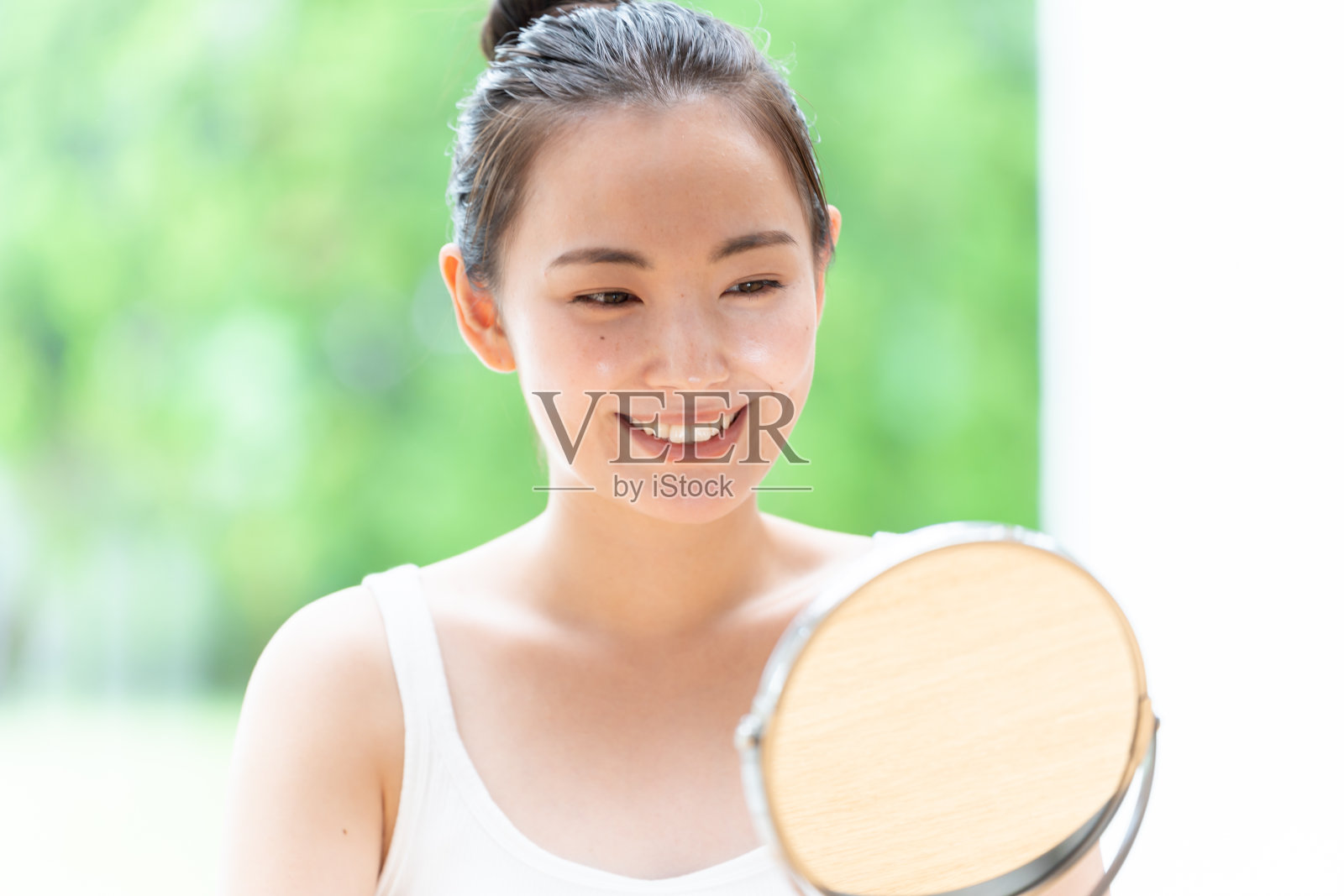 迷人的日本女性护肤形象照片摄影图片