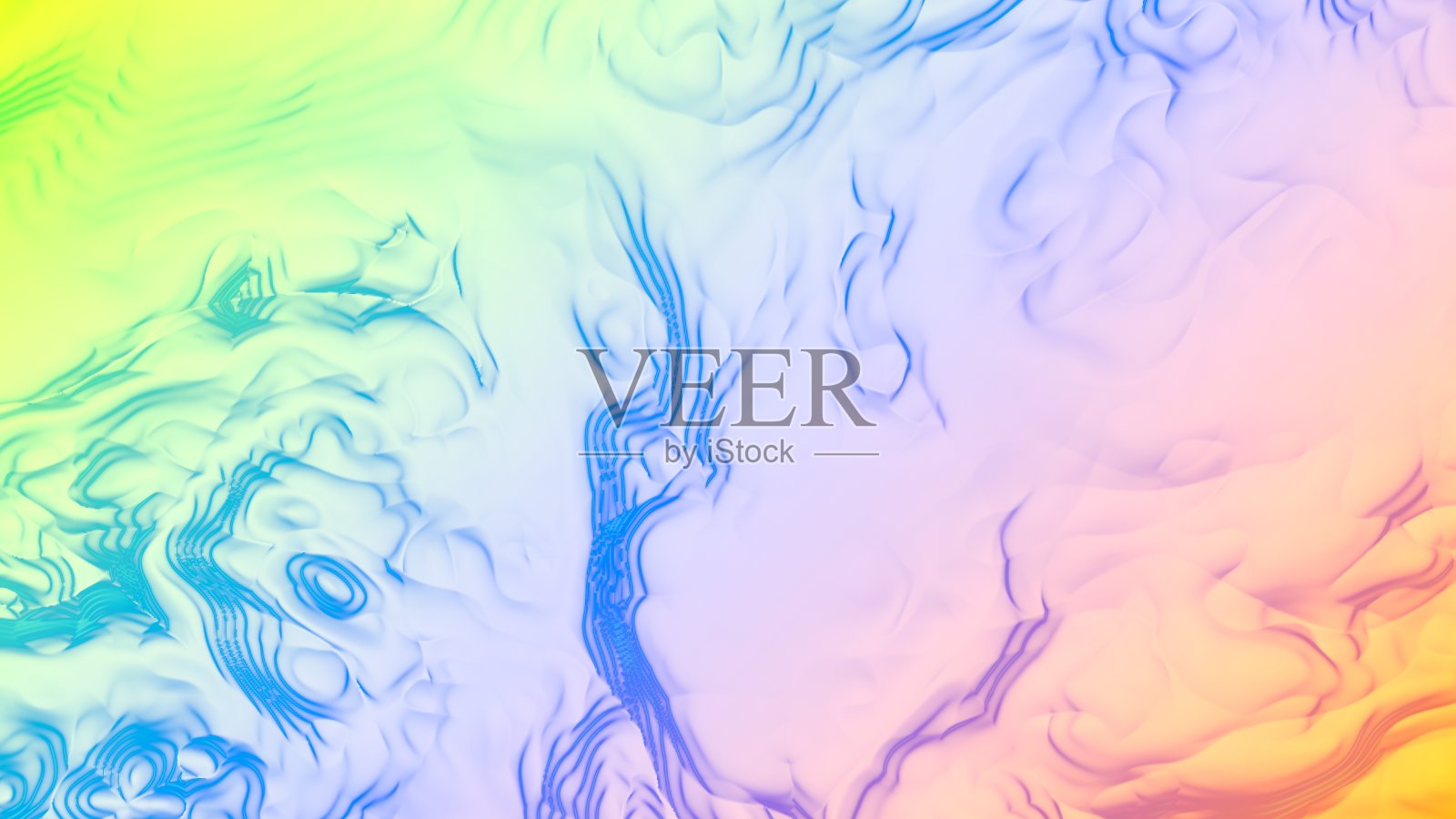 彩色蜡笔三维动态抽象液体光和阴影艺术梯度波浪未来的纹理图案背景照片摄影图片