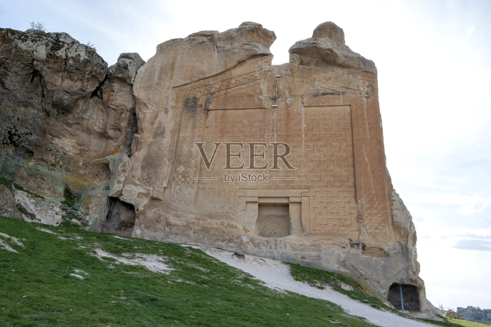 埃斯基谢希尔的弗里吉亚古峡谷遗址照片摄影图片