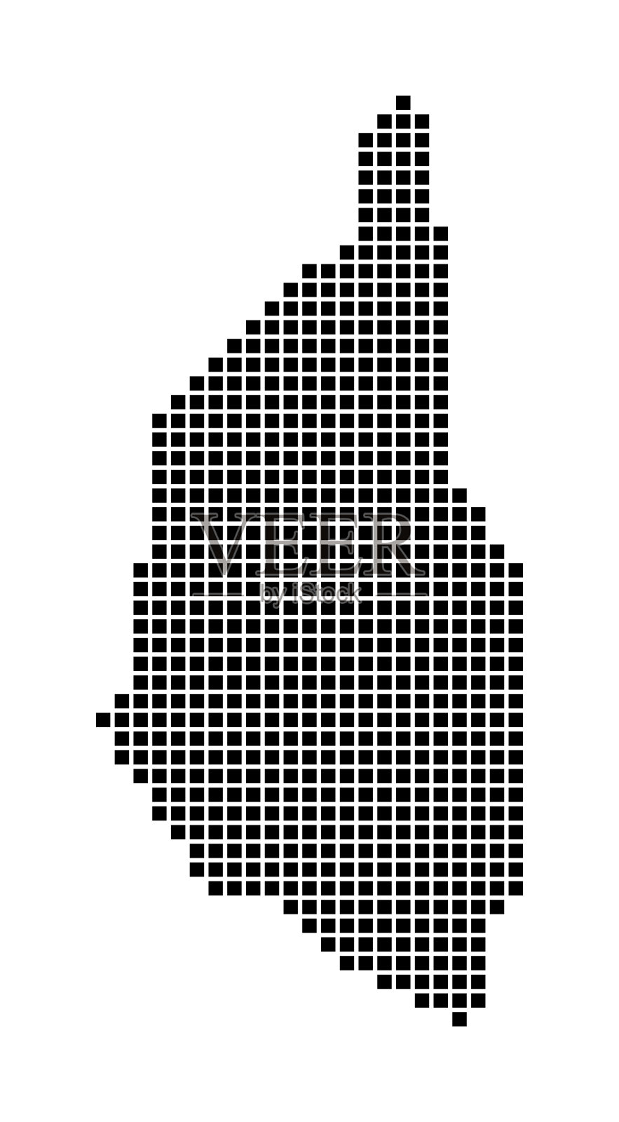 槟榔屿岛的地图。插画图片素材