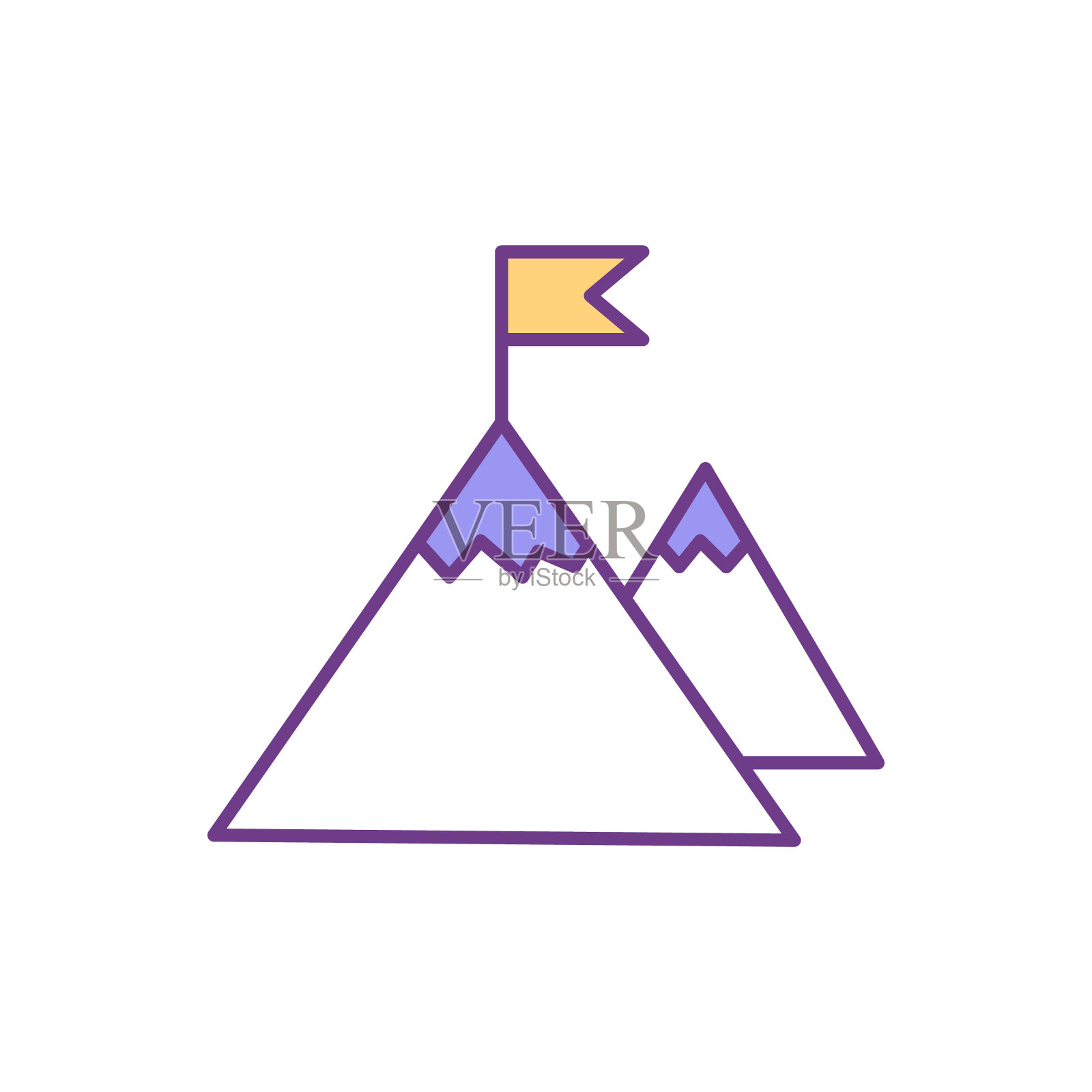 目标达成RGB颜色图标插画图片素材