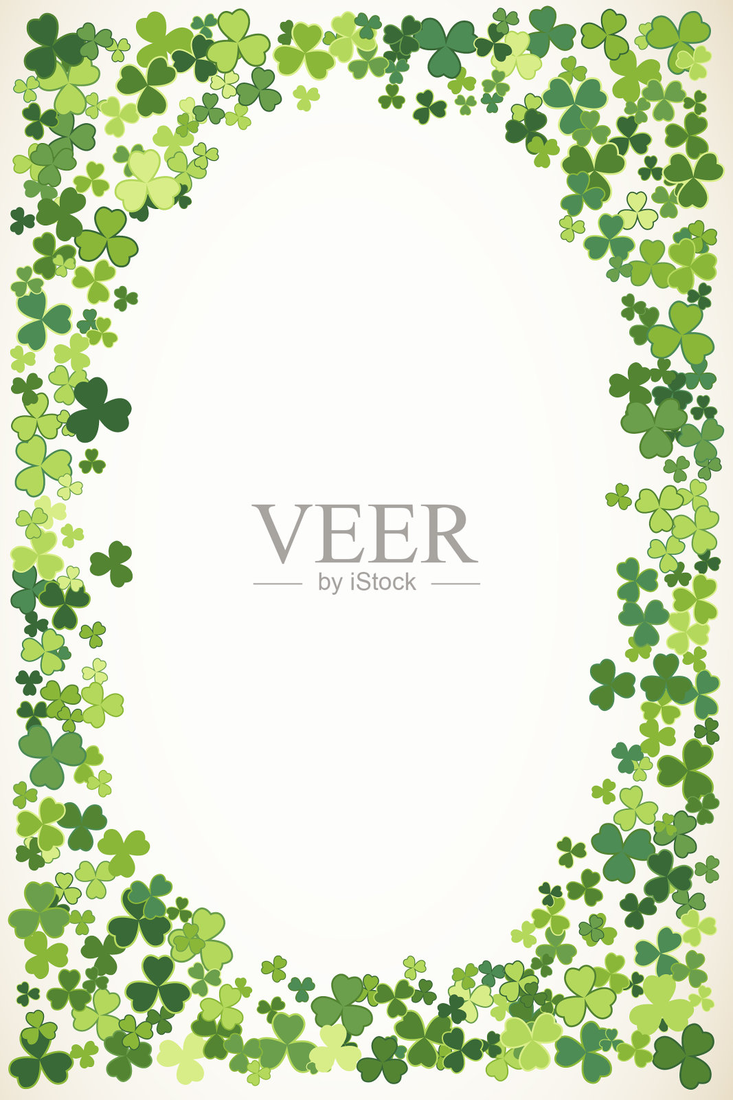 圣帕特里克日框架背景插画图片素材