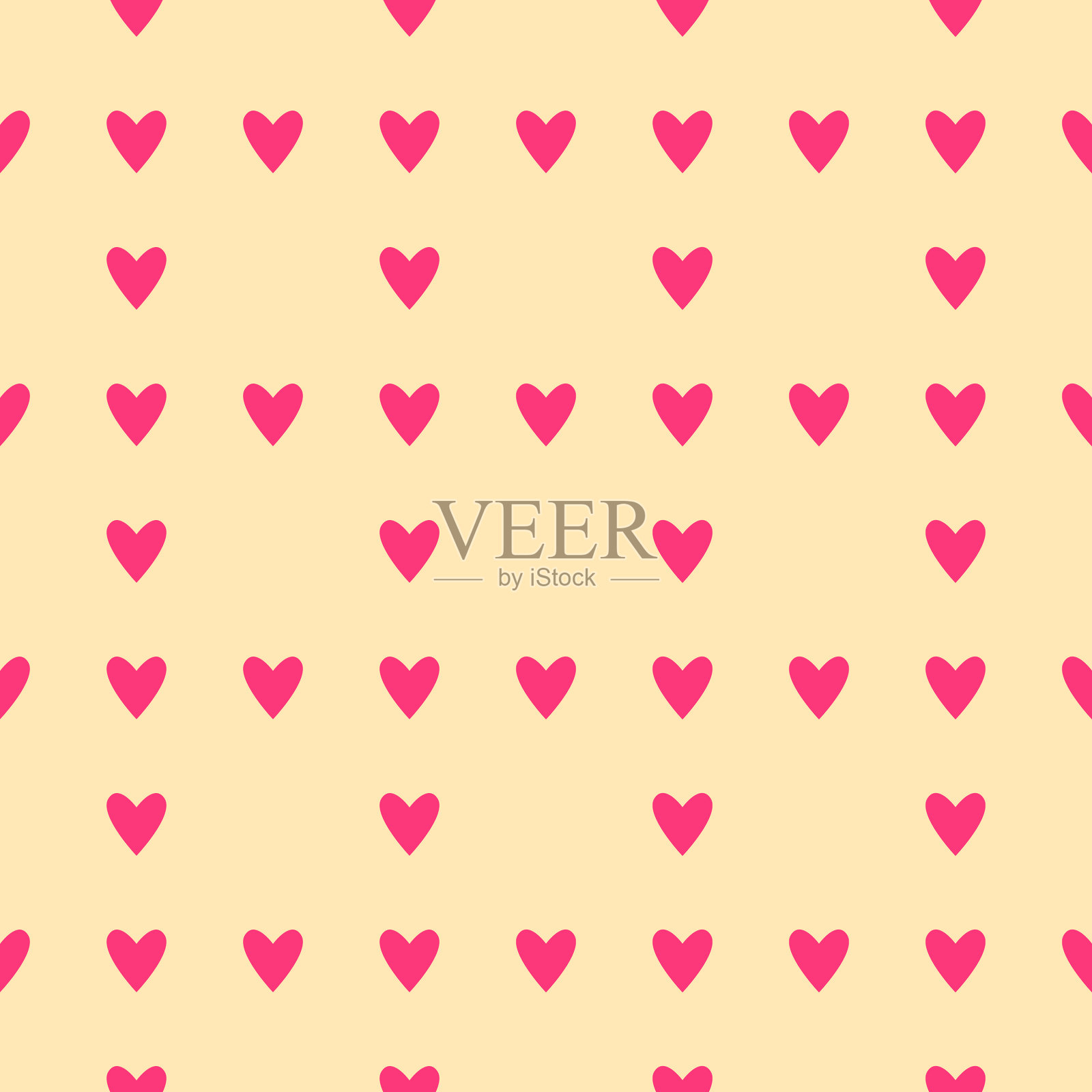 无缝的心模式插画图片素材