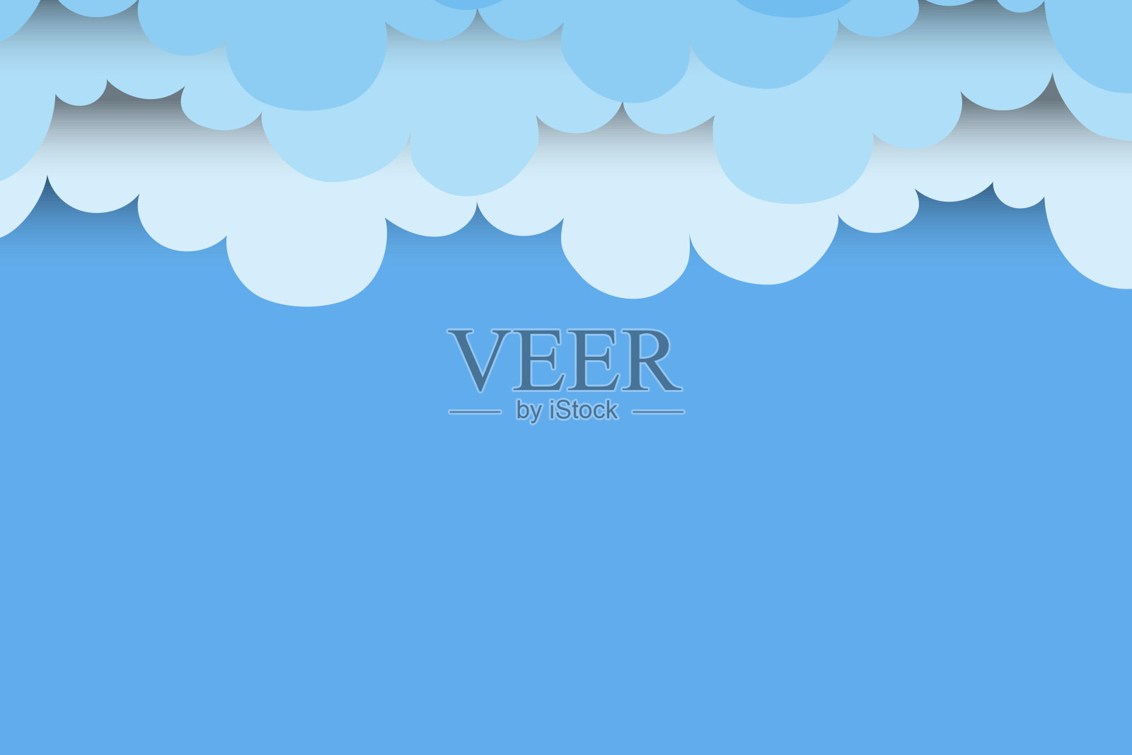 蓝色的云。太阳纹理。简单的设计。天背景设计。股票的形象。每股收益10。插画图片素材