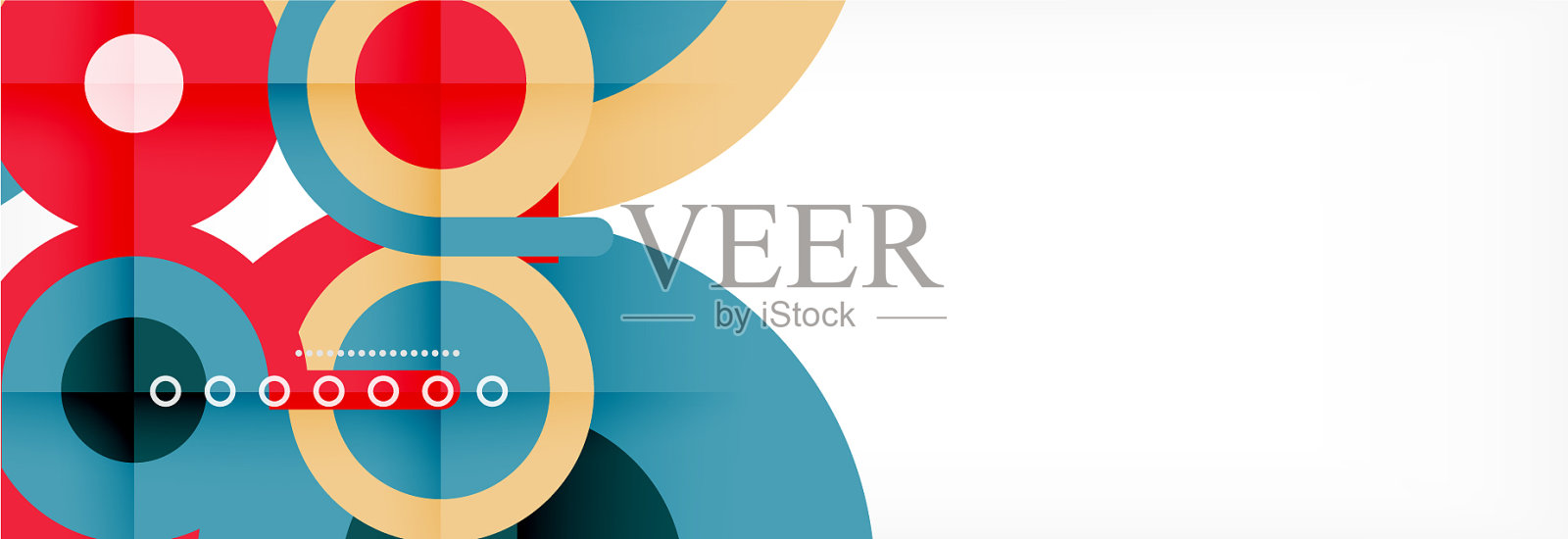 圆圈和线条抽象了封面的背景插画图片素材