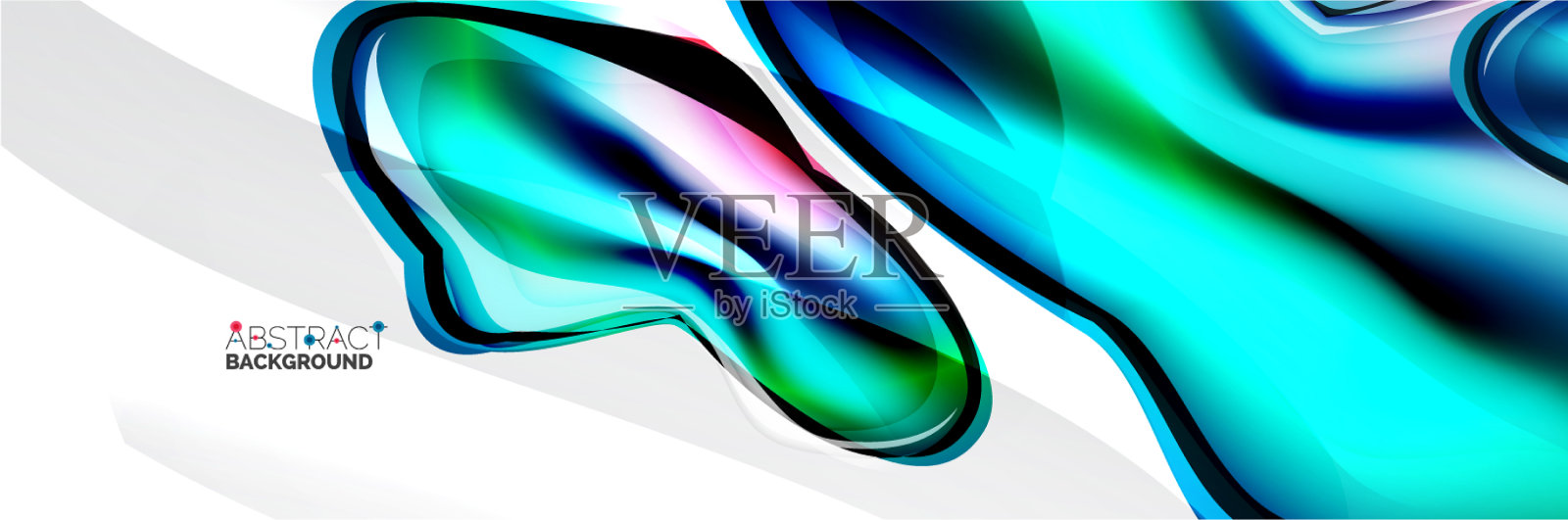 摘要背景流动式液体插画图片素材