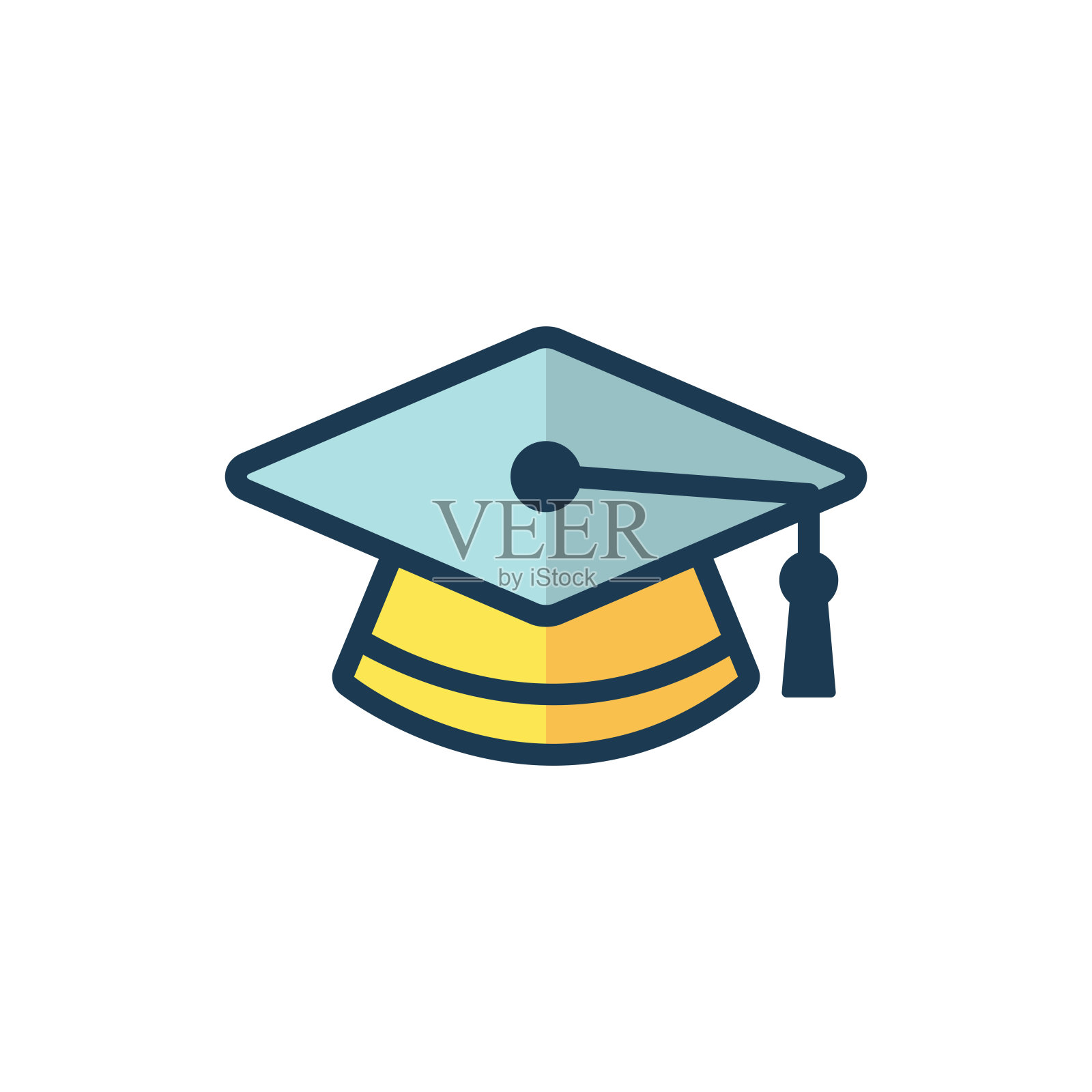 毕业图标设计矢量模板插图插画图片素材