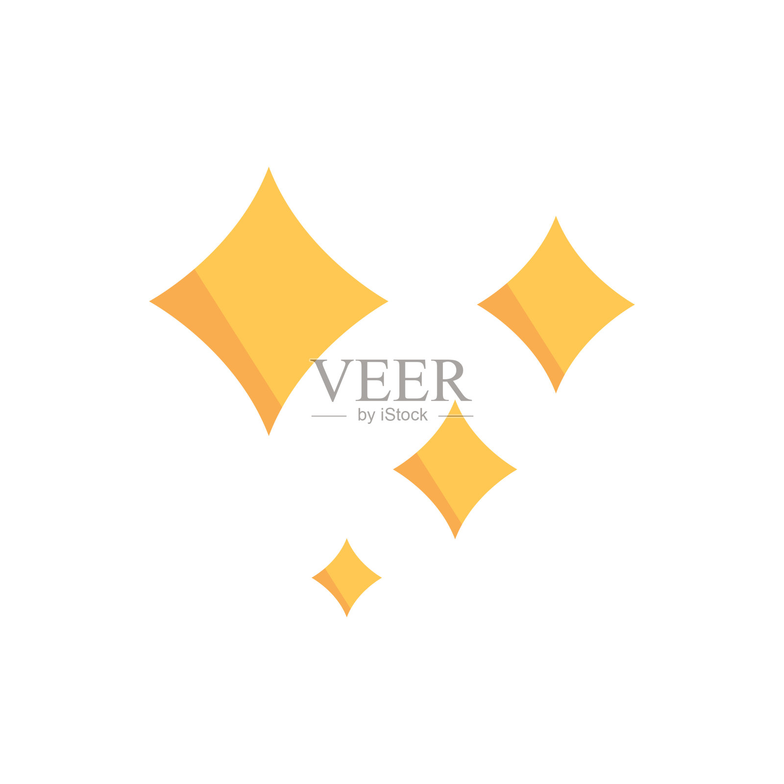 闪耀图标设计矢量模板插图插画图片素材