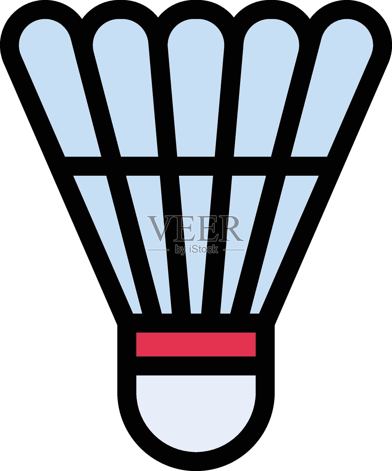 羽毛球插画图片素材