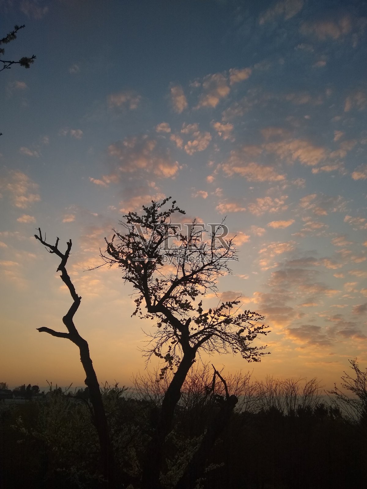 德国的日落照片摄影图片