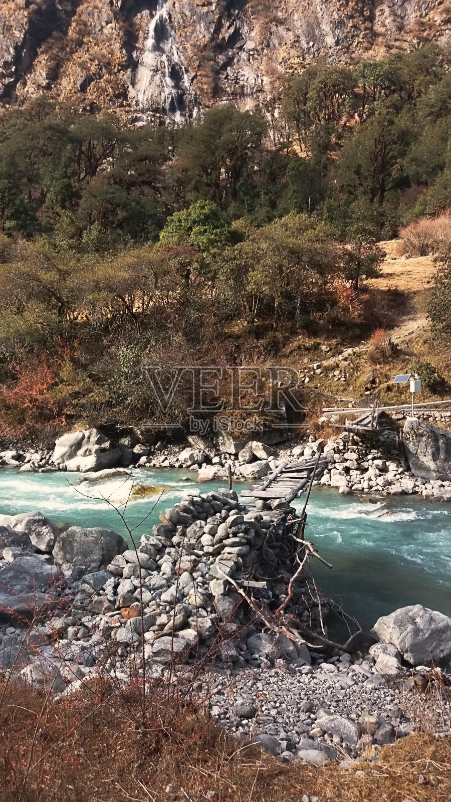 破碎的桥照片摄影图片