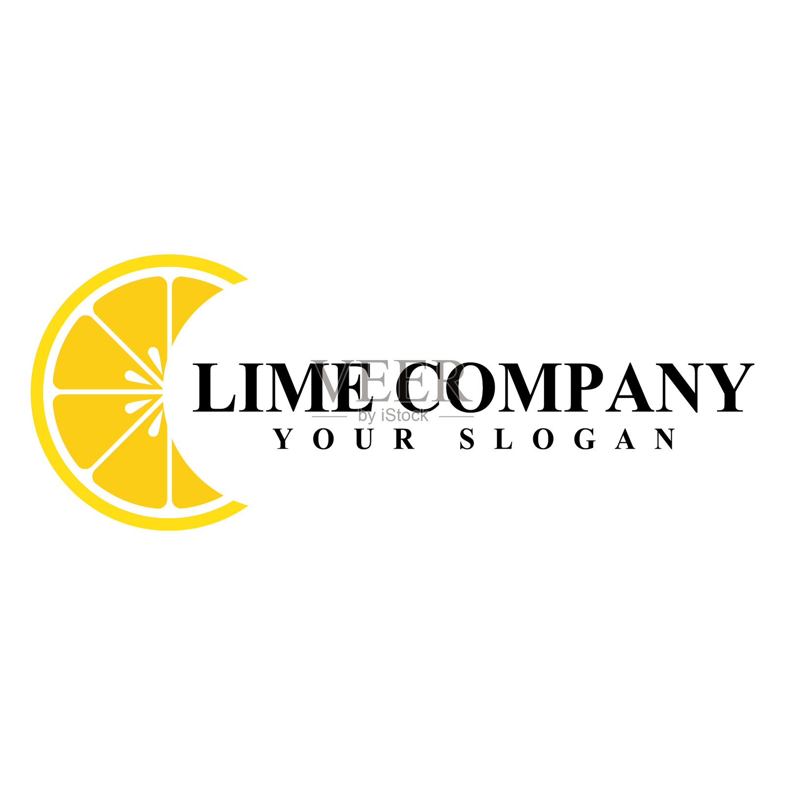 新鲜柠檬酸橙标志模板插画图片素材