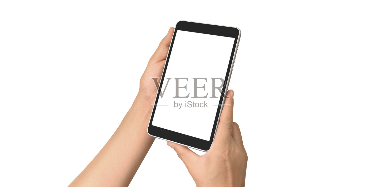 手握平板触摸电脑小装置与屏幕照片摄影图片