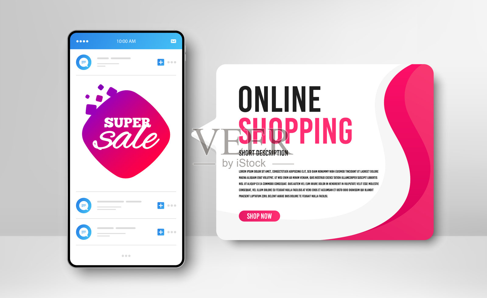 超级销售徽章折扣横幅形状插画图片素材