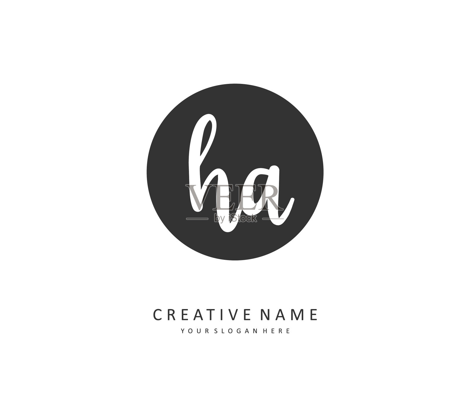 第一个字母的笔迹和签名插画图片素材