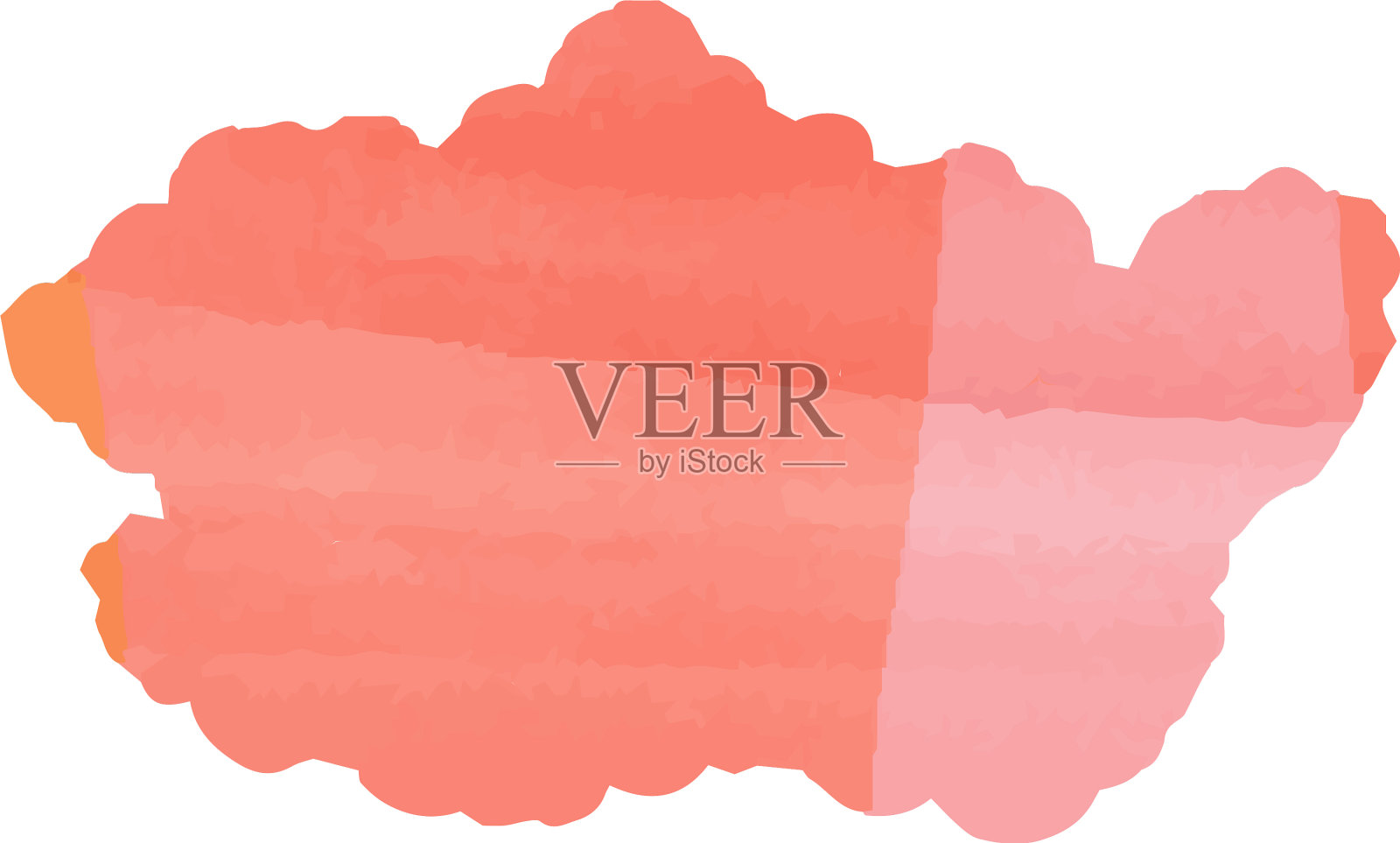 温暖的水彩日本云连接每个插画图片素材