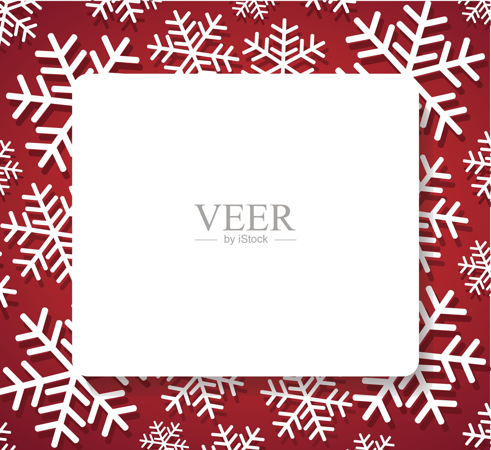 雪花横幅为网络圣诞节的概念插画图片素材