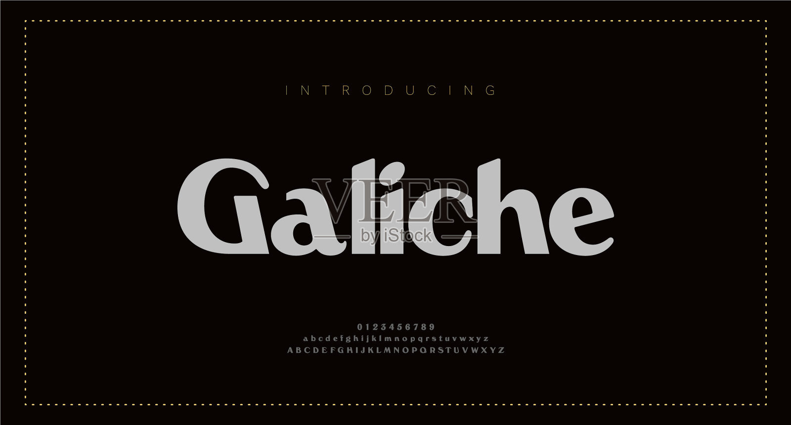 优雅的字母，经典的字母插画图片素材