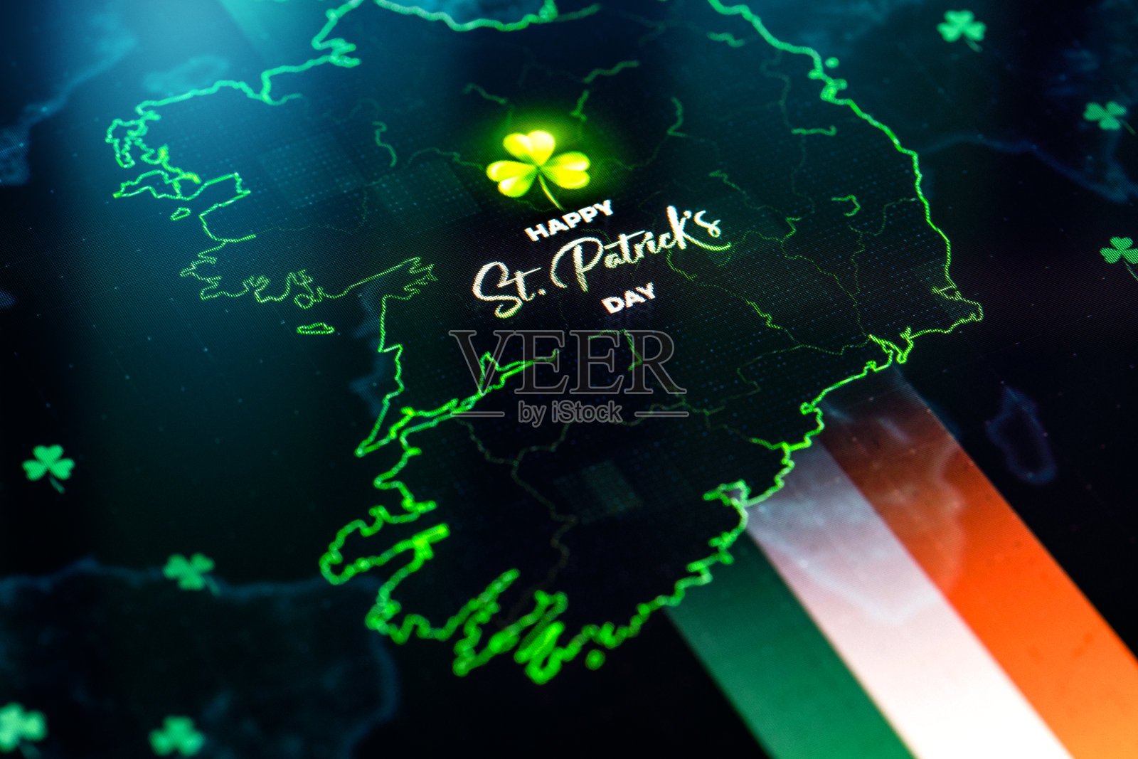 圣帕特里克节快乐——爱尔兰的公共假日照片摄影图片