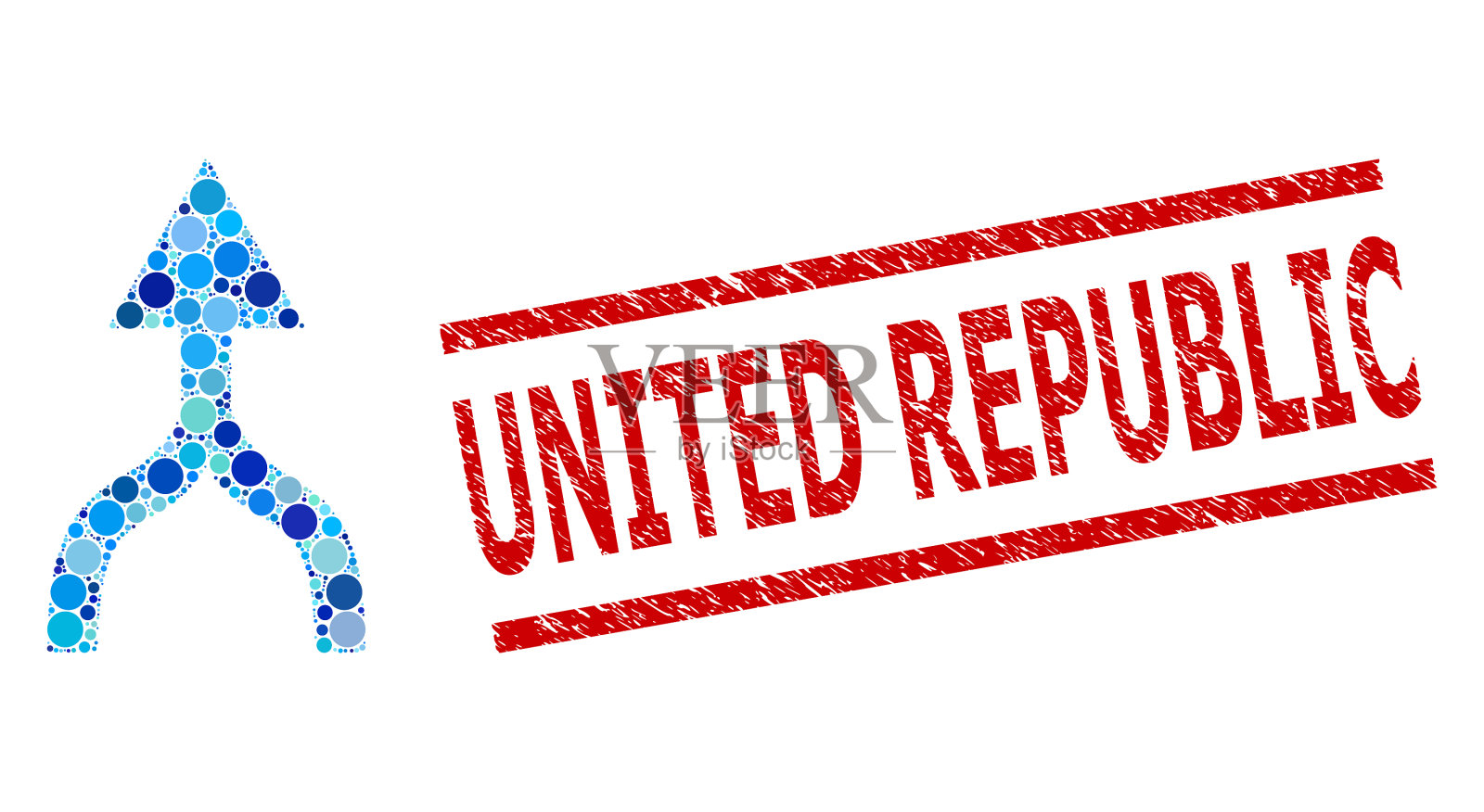 纹理联合共和国水印和组合插画图片素材