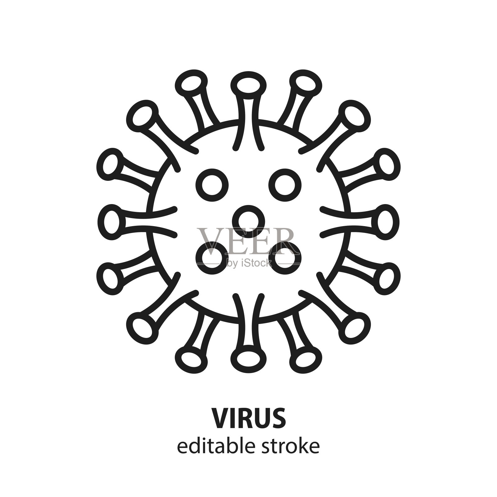 病毒行图标插画图片素材