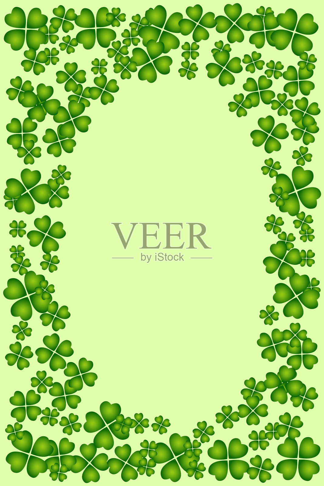 圣帕特里克日框架背景插画图片素材