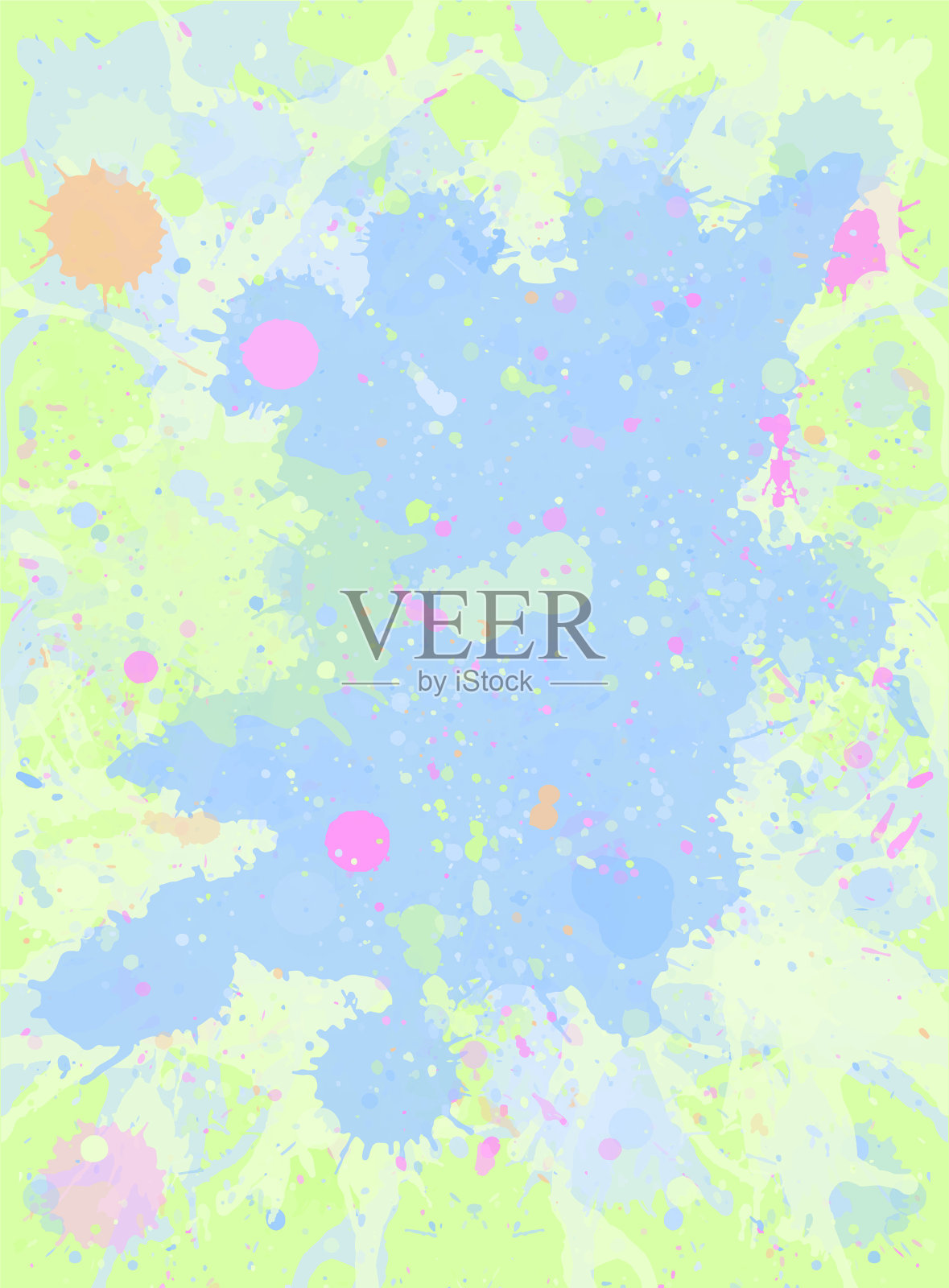 水彩颜料泼洒背景插画图片素材