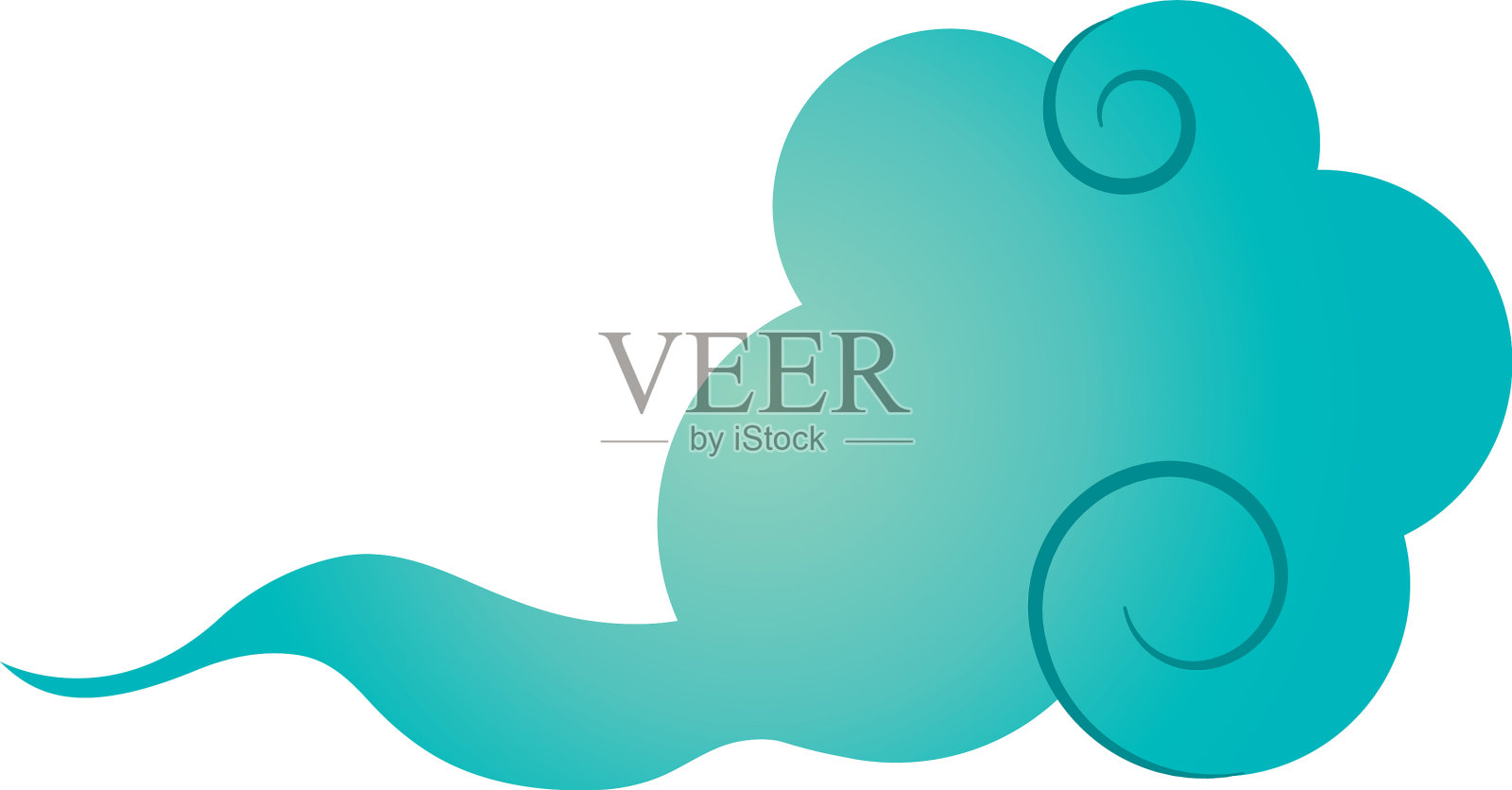 东方云图标详细风格设计元素图片