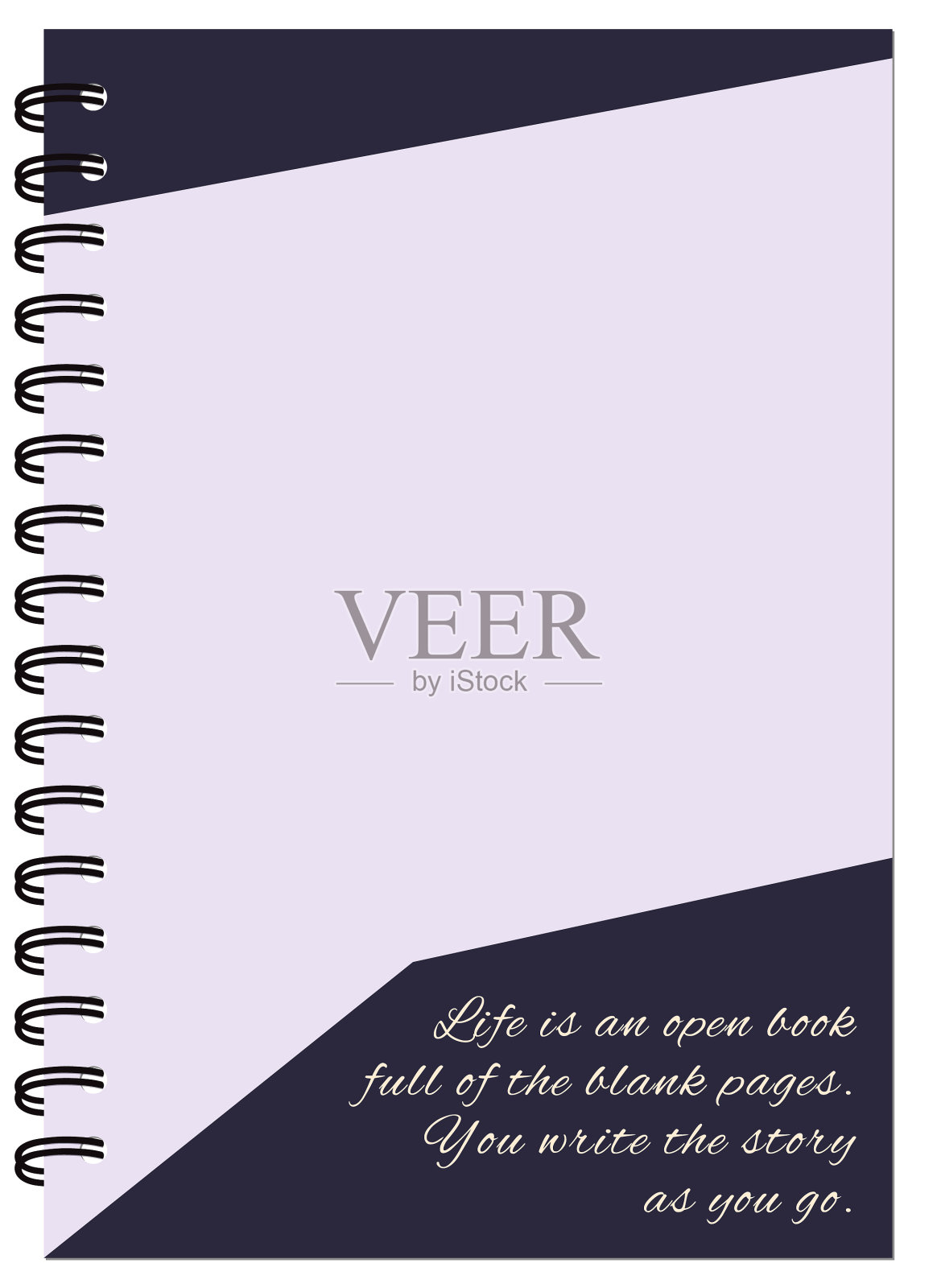 蓝色封面设计笔记本设计模板素材