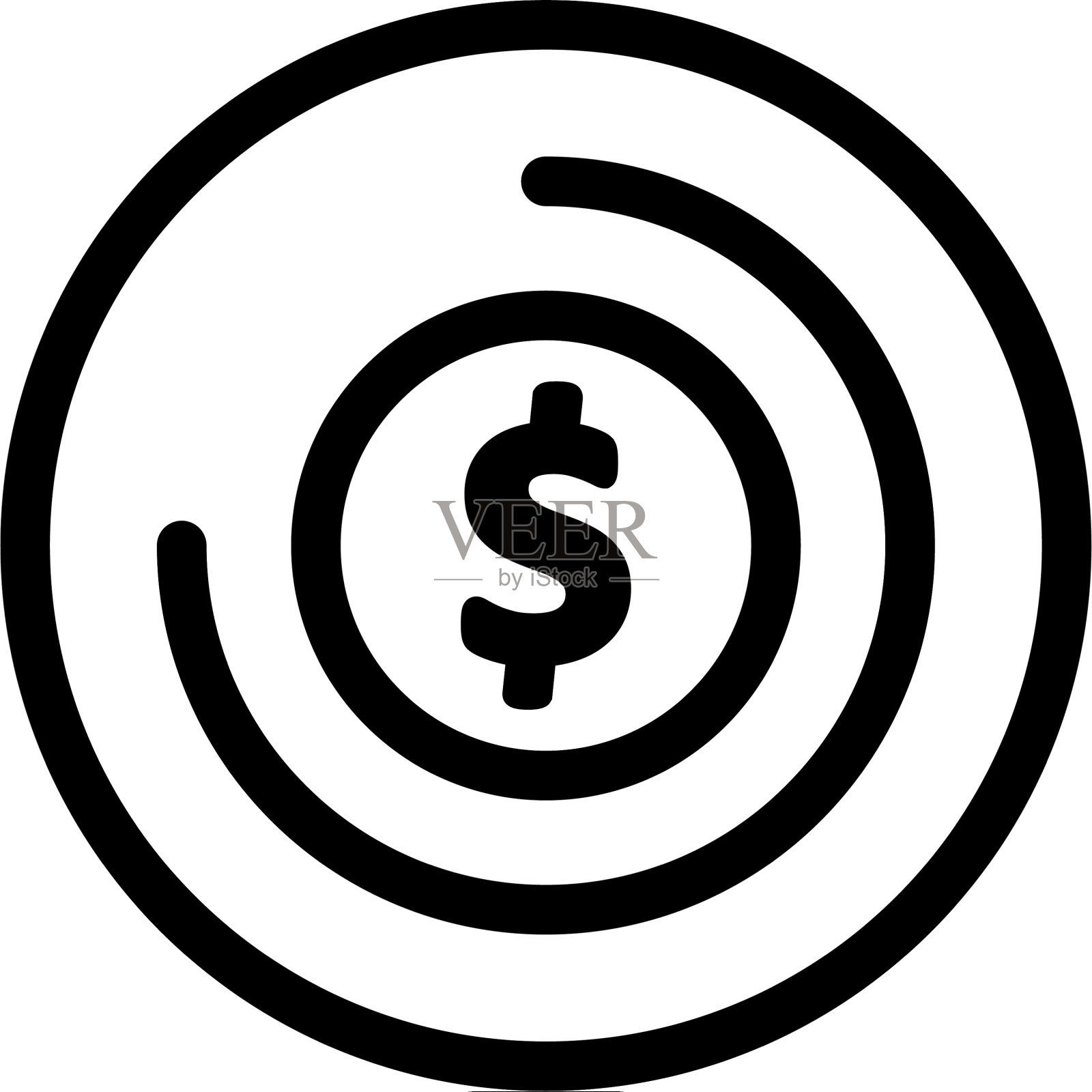 硬币图标插画图片素材