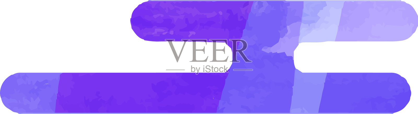 紫色水彩风格日本风格变形插画图片素材