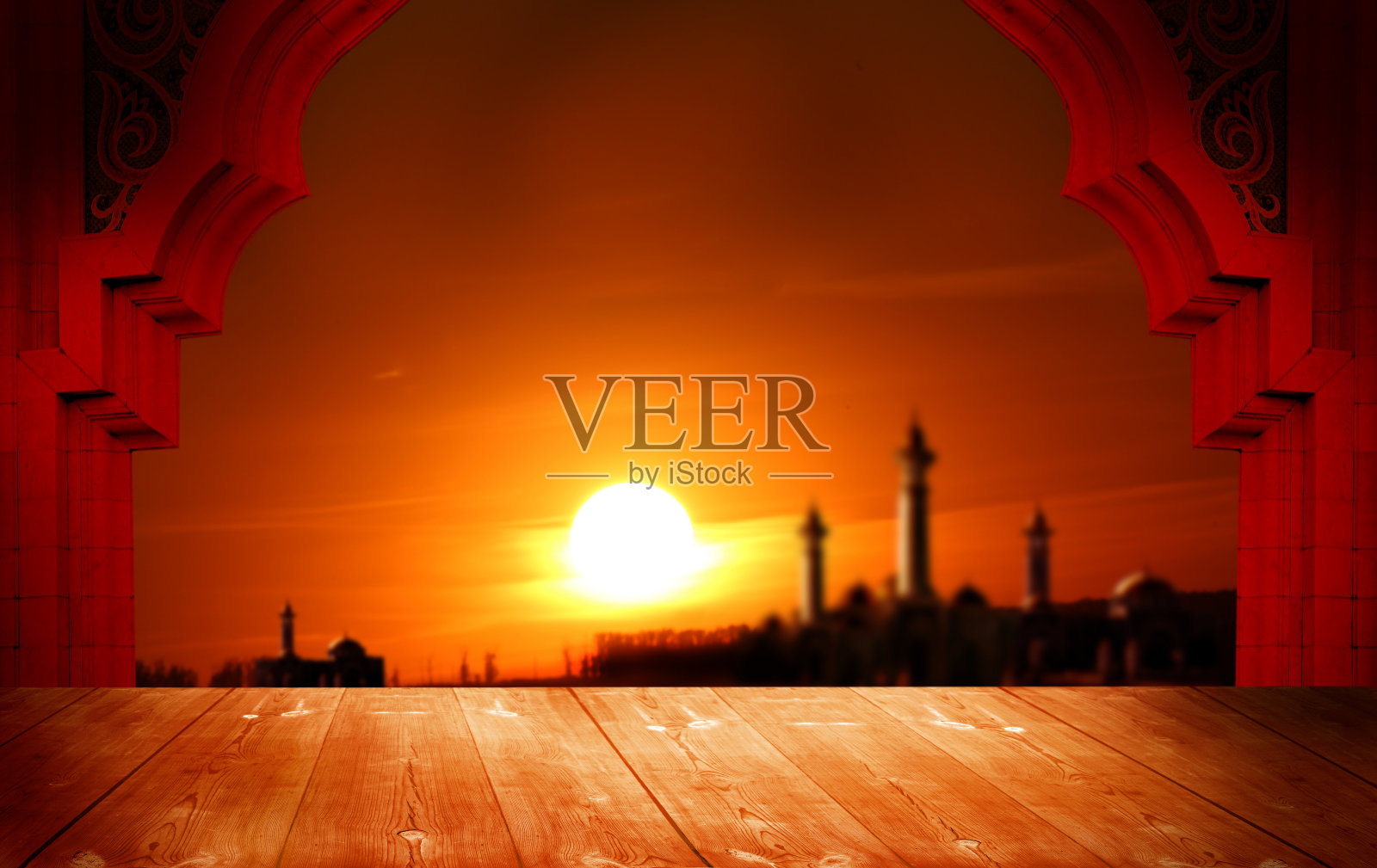 穆斯林节日开斋节贺卡：古尔邦节庆祝活动照片摄影图片