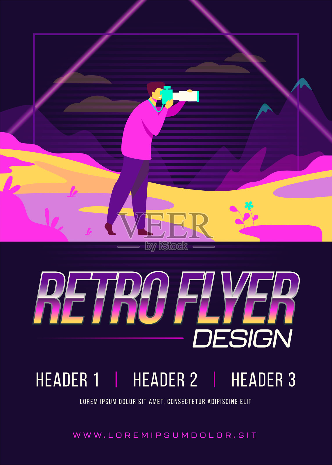 快乐旅行摄影师拍摄的自然照片插画图片素材