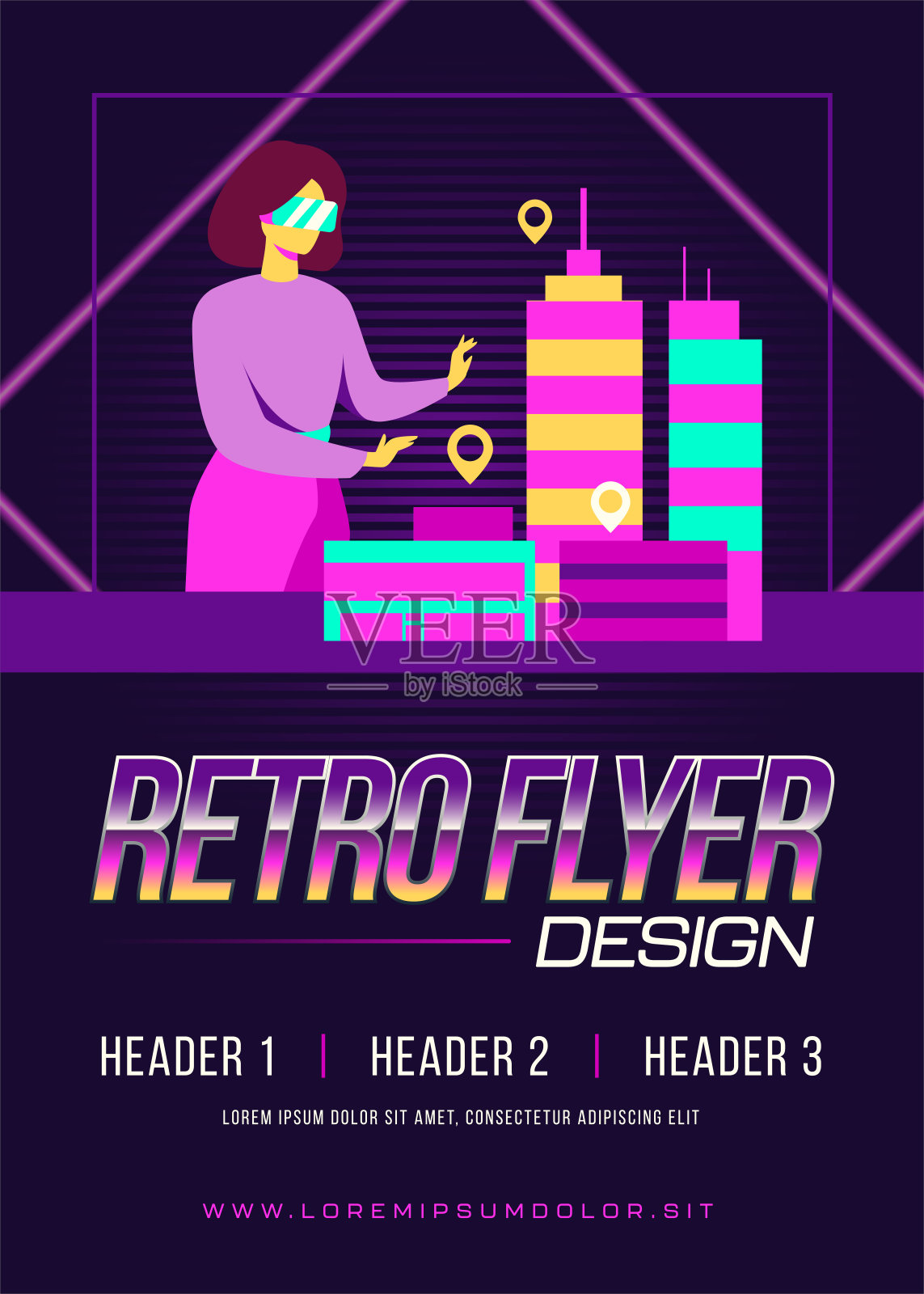 女人在桌子上模拟3d办公建筑设计模板素材