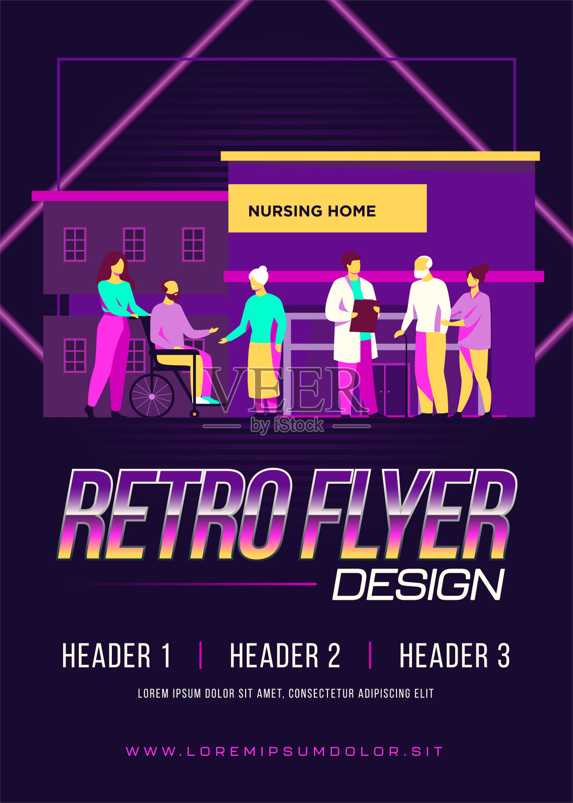 护理之家居民设计模板素材