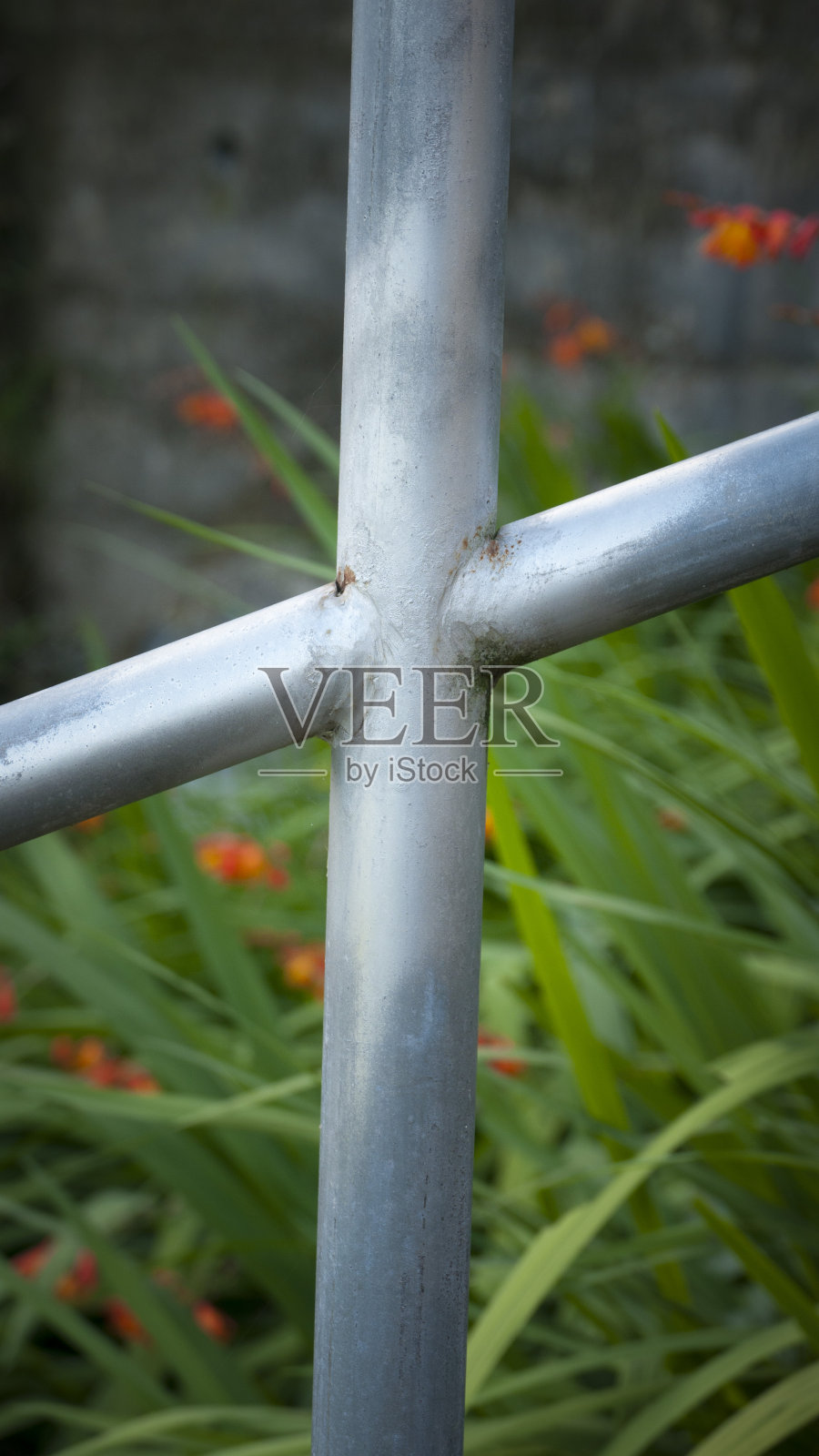 花园里的金属巴拉迪泥照片摄影图片