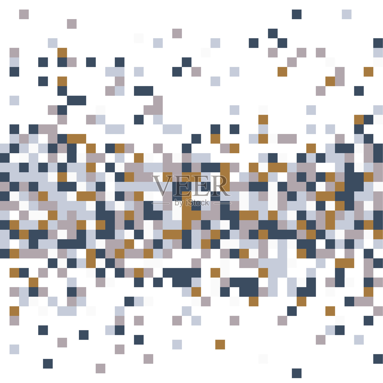 多颜色的像素。插画图片素材