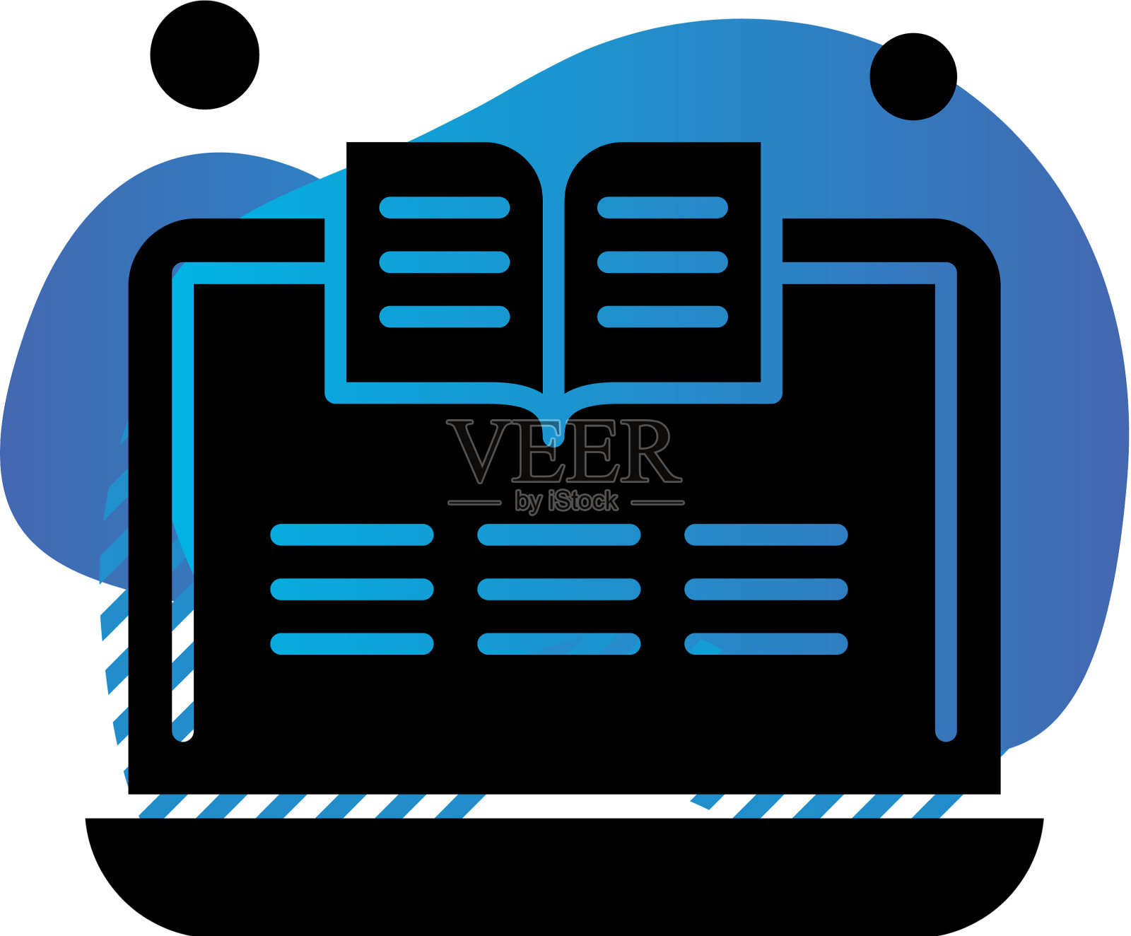 笔记本电脑图标插画图片素材