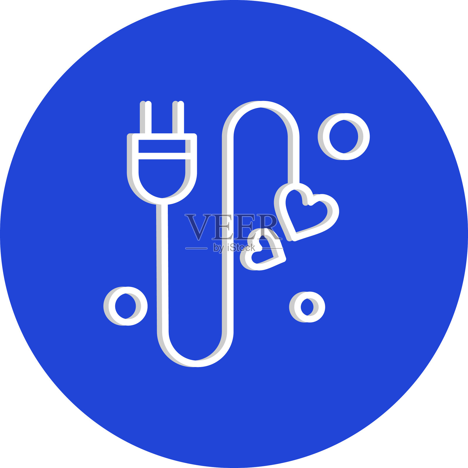 数据电缆图标插画图片素材