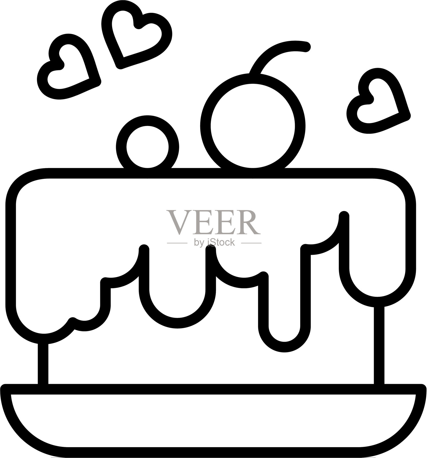 蛋糕图标插画图片素材