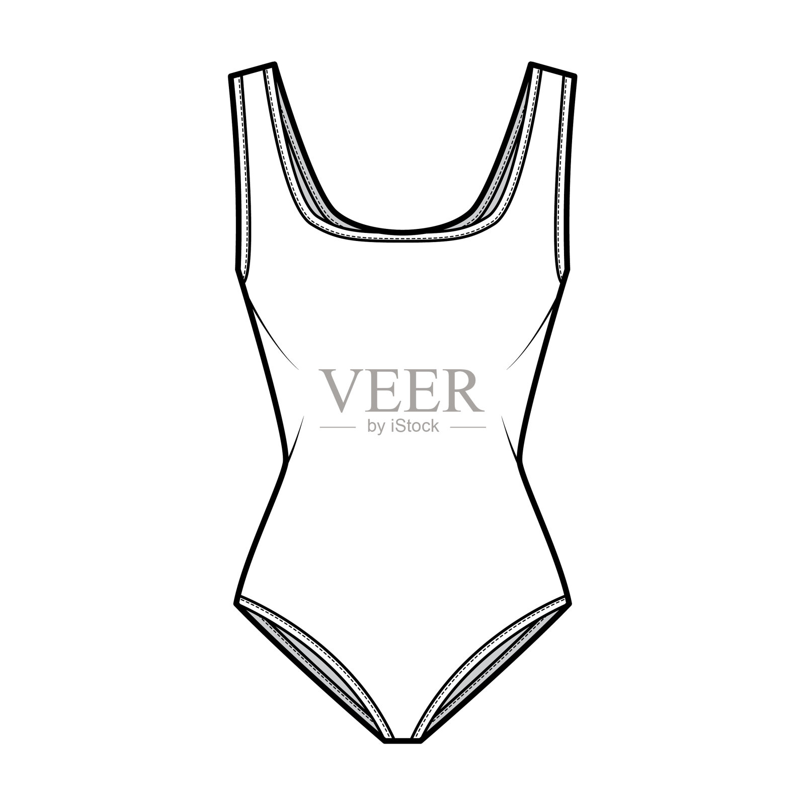 弹力紧身衣技术时尚插画图片素材