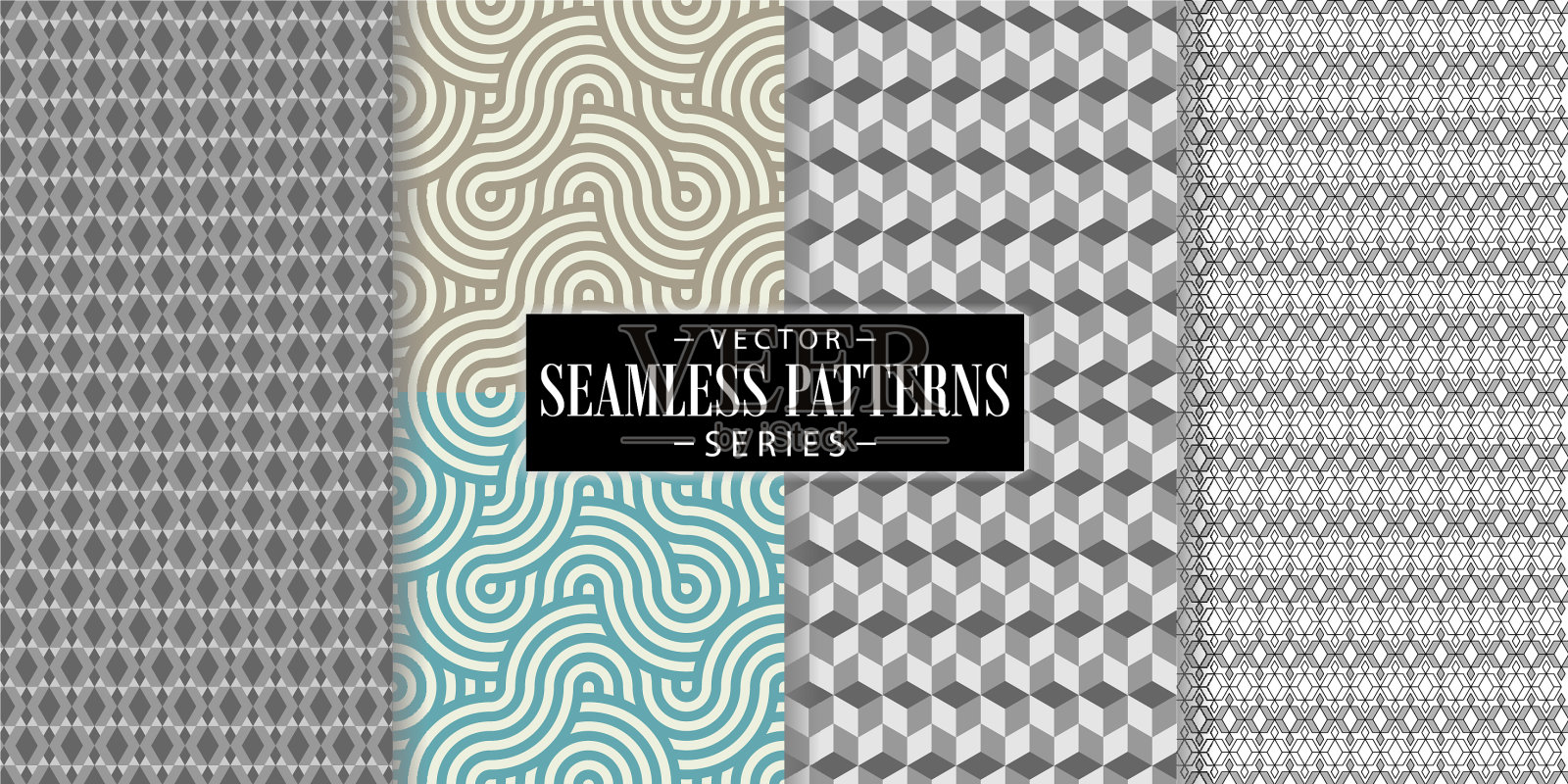 大马士革无缝图案背景图案插画图片素材