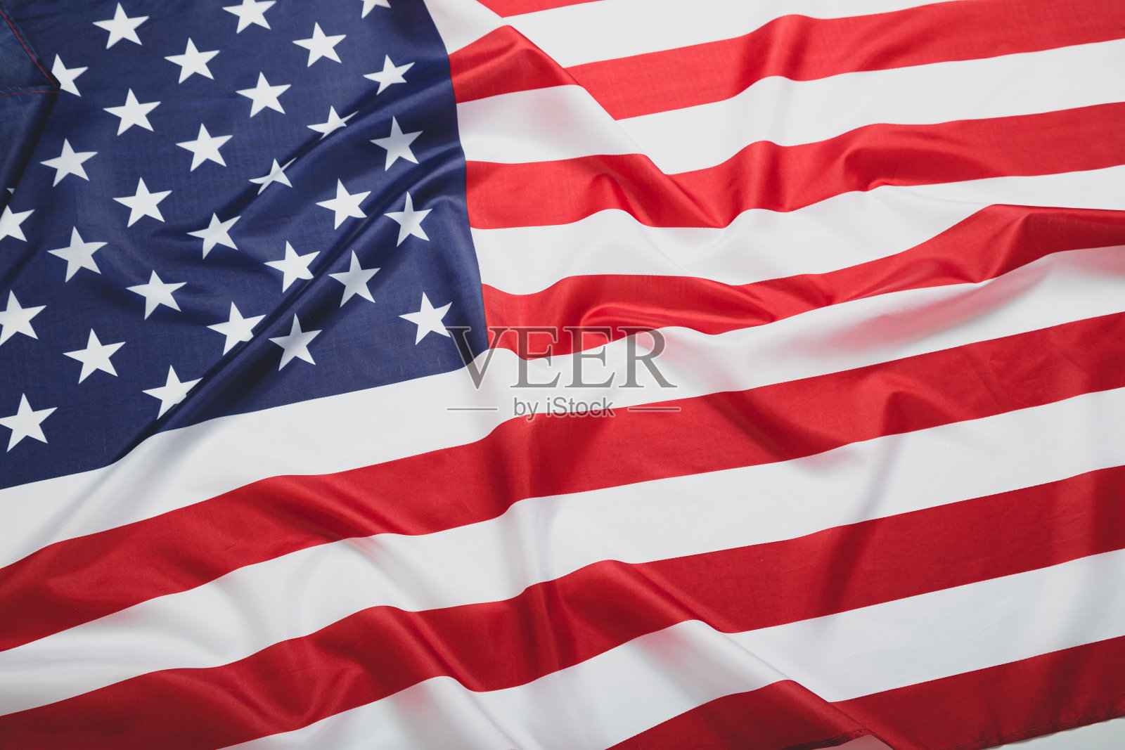 美国国旗,特写镜头。影棚拍摄照片摄影图片