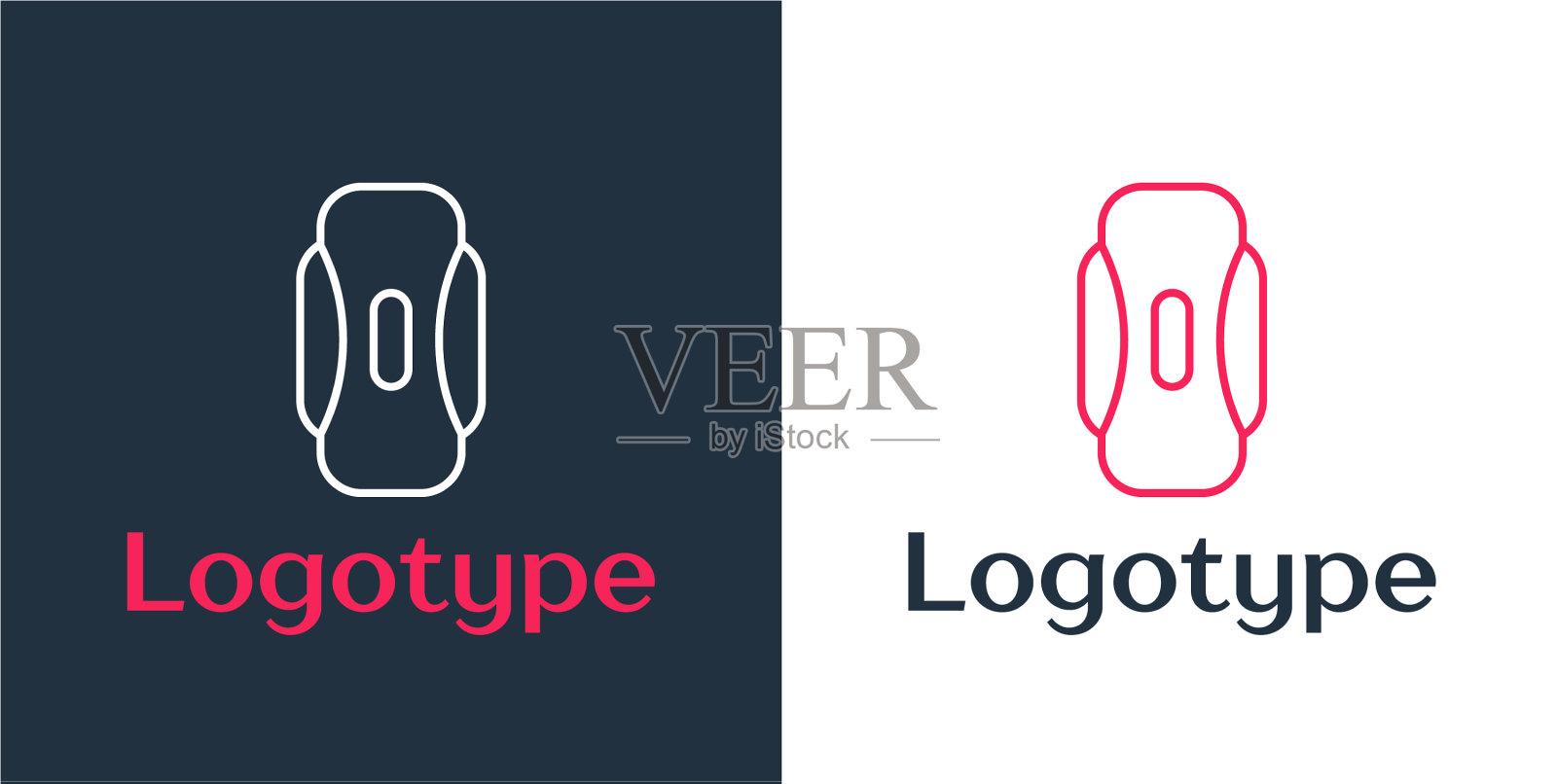 标志线经期卫生巾图标素材