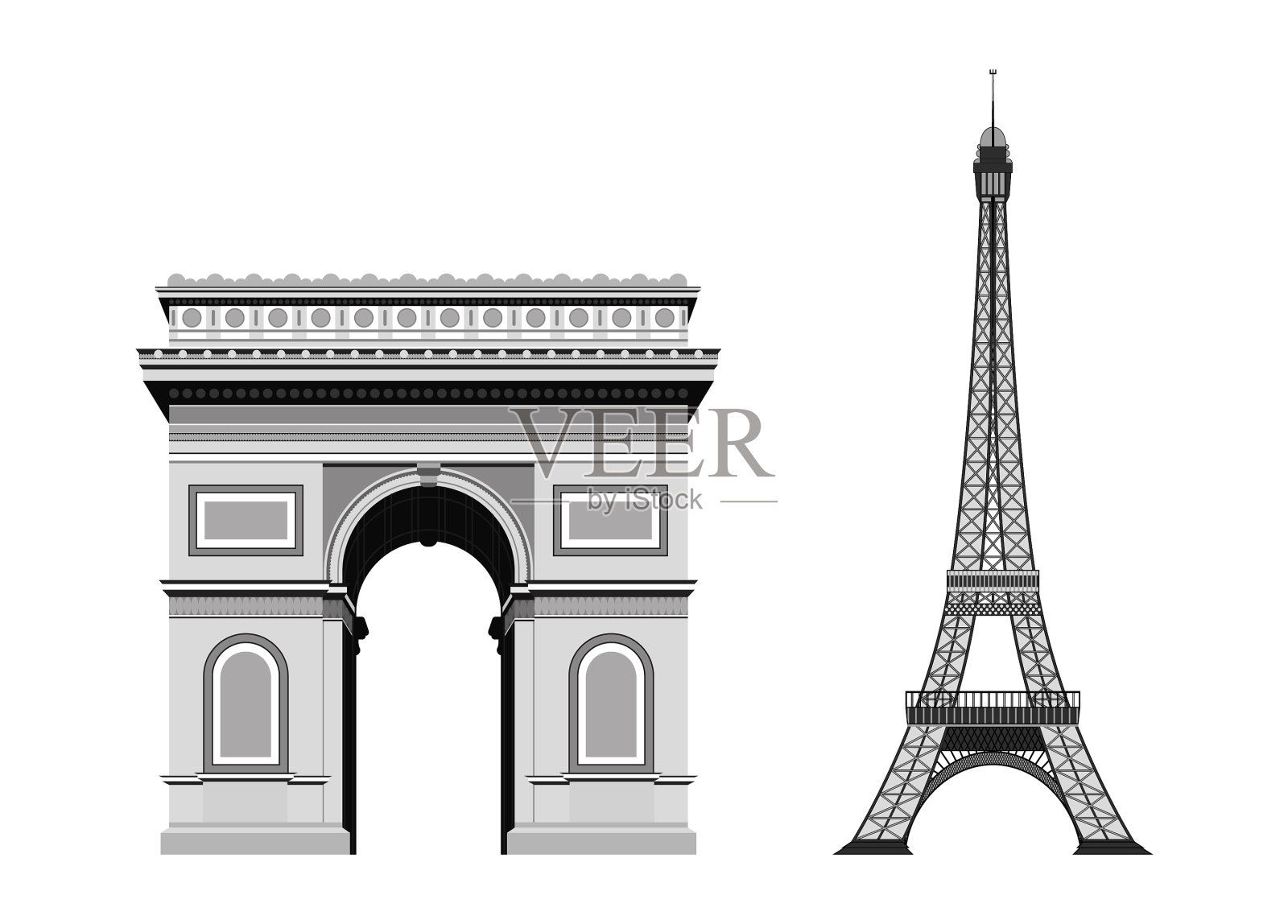 旅游景点插画图片素材