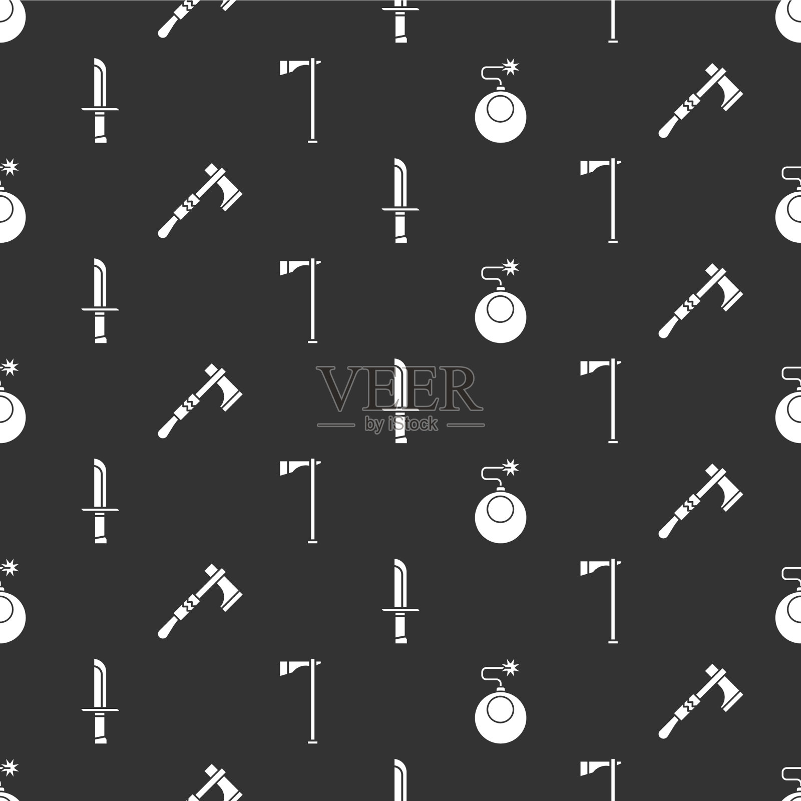 准备好炸弹引爆战斧斧军图标素材