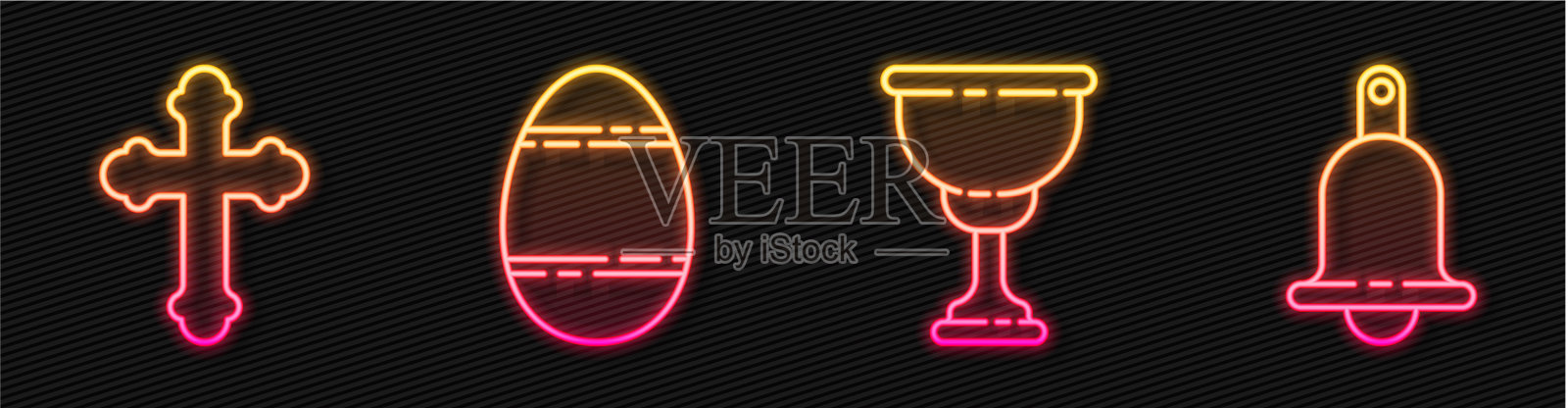 设线基督教圣杯基督教十字架插画图片素材